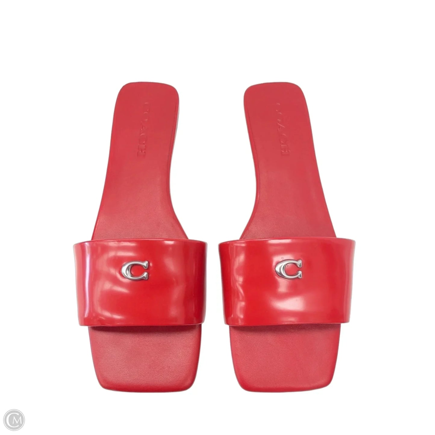 Sandals Designer By Coach In Red, Size: 9.5