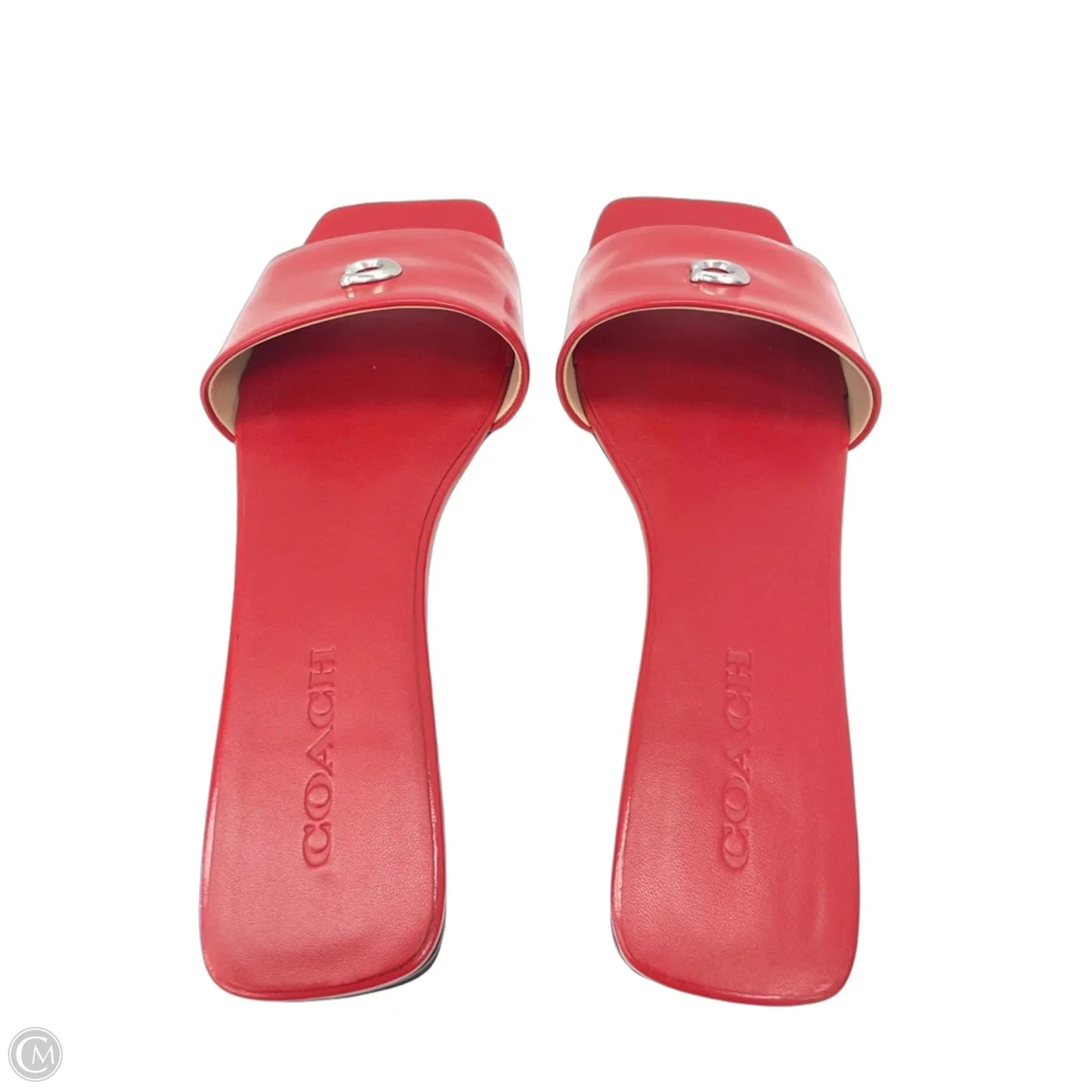 Sandals Designer By Coach In Red, Size: 9.5