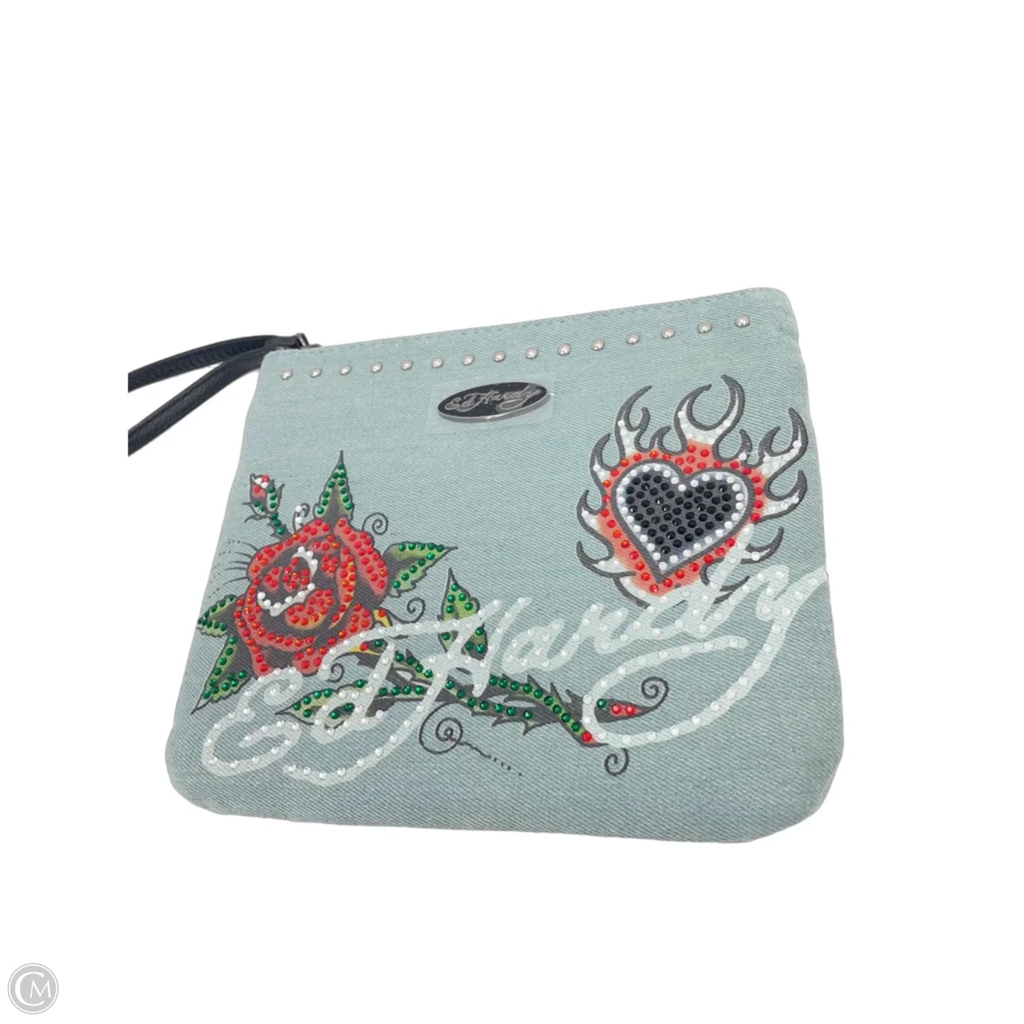 Wristlet By Ed Hardy, Size: Medium
