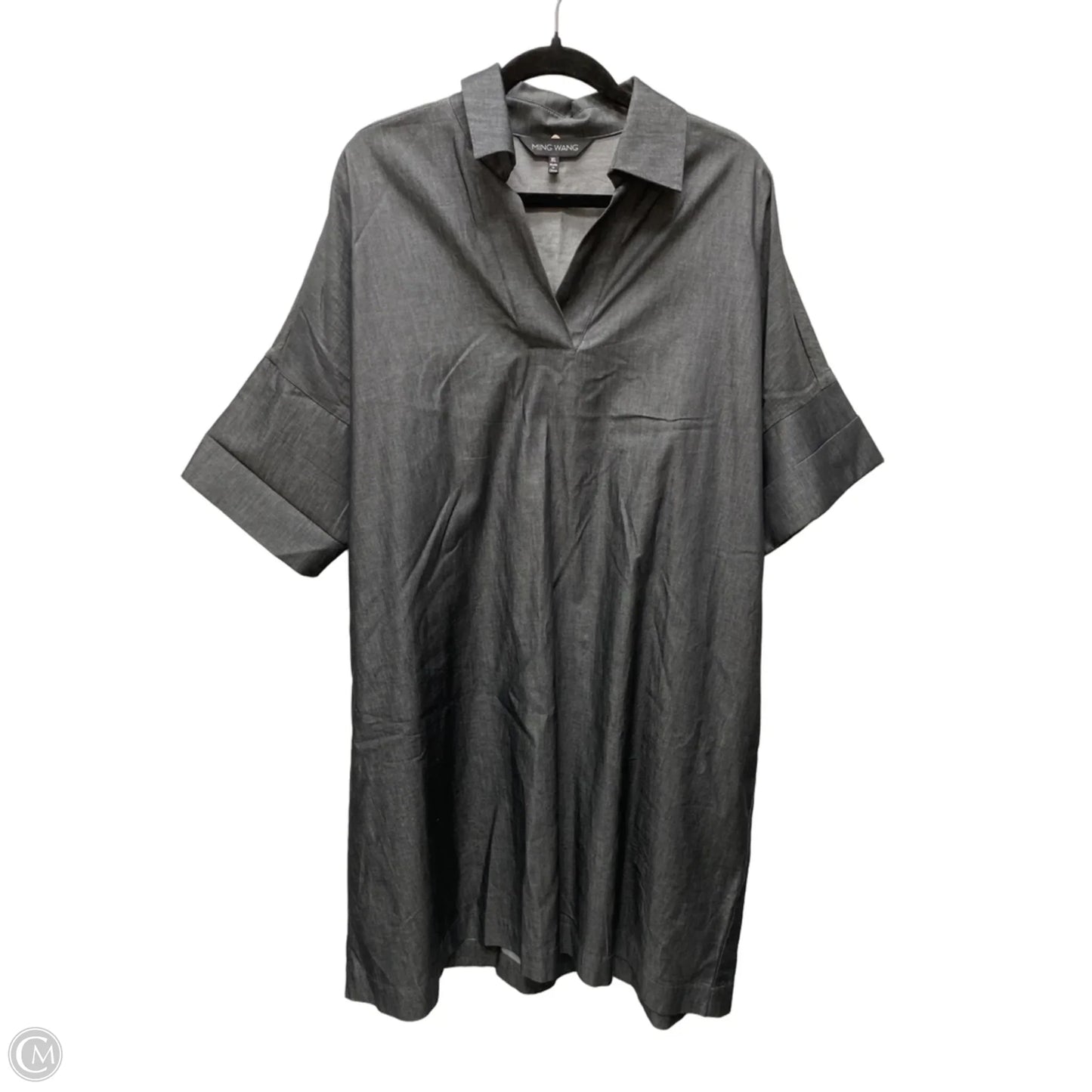 Dress Work By Ming Wang In Grey, Size: Xl