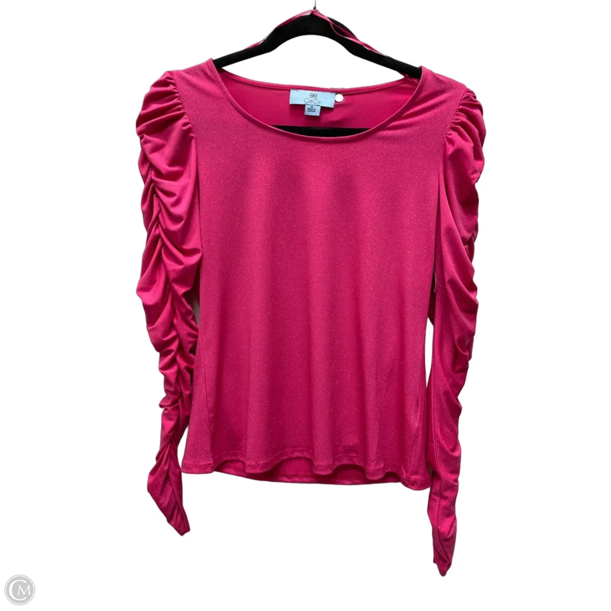 Top Long Sleeve By Cece In Pink, Size: Xs