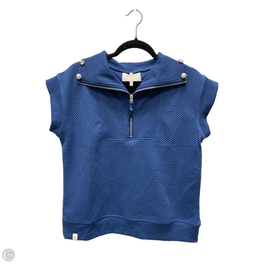 Top Short Sleeve By Simply Southern In Blue, Size: S