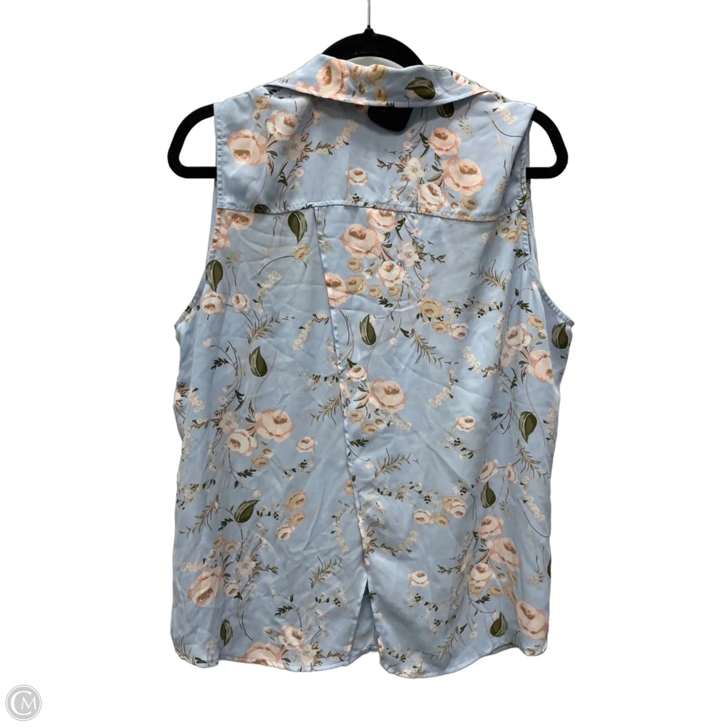 Blouse Sleeveless By New York And Co In Floral Print, Size: Xl