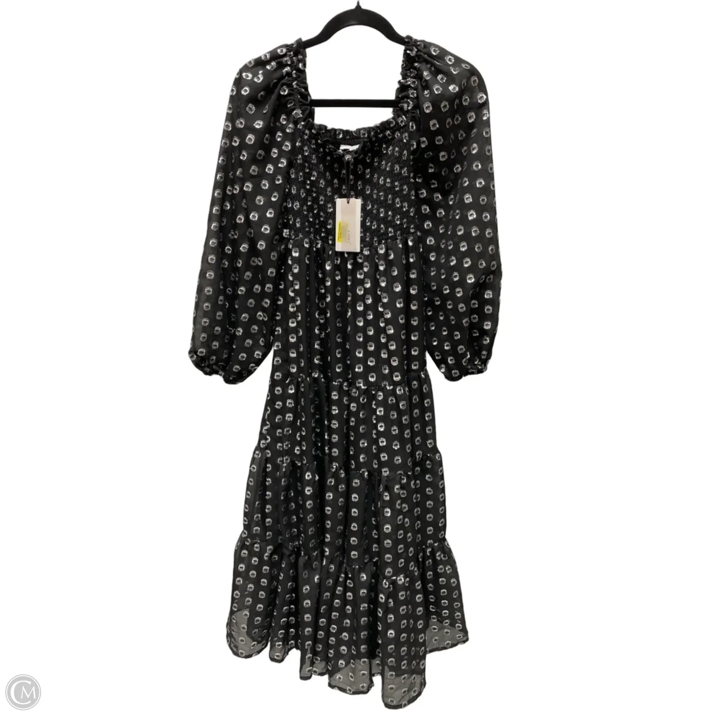 Dress Party Midi By A Loves A In Black & Silver, Size: Xs