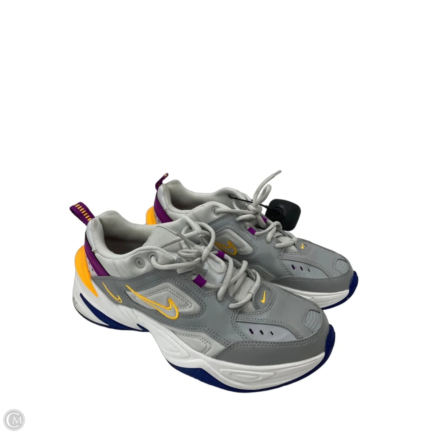 Shoes Athletic By Nike In Grey & Orange, Size: 10