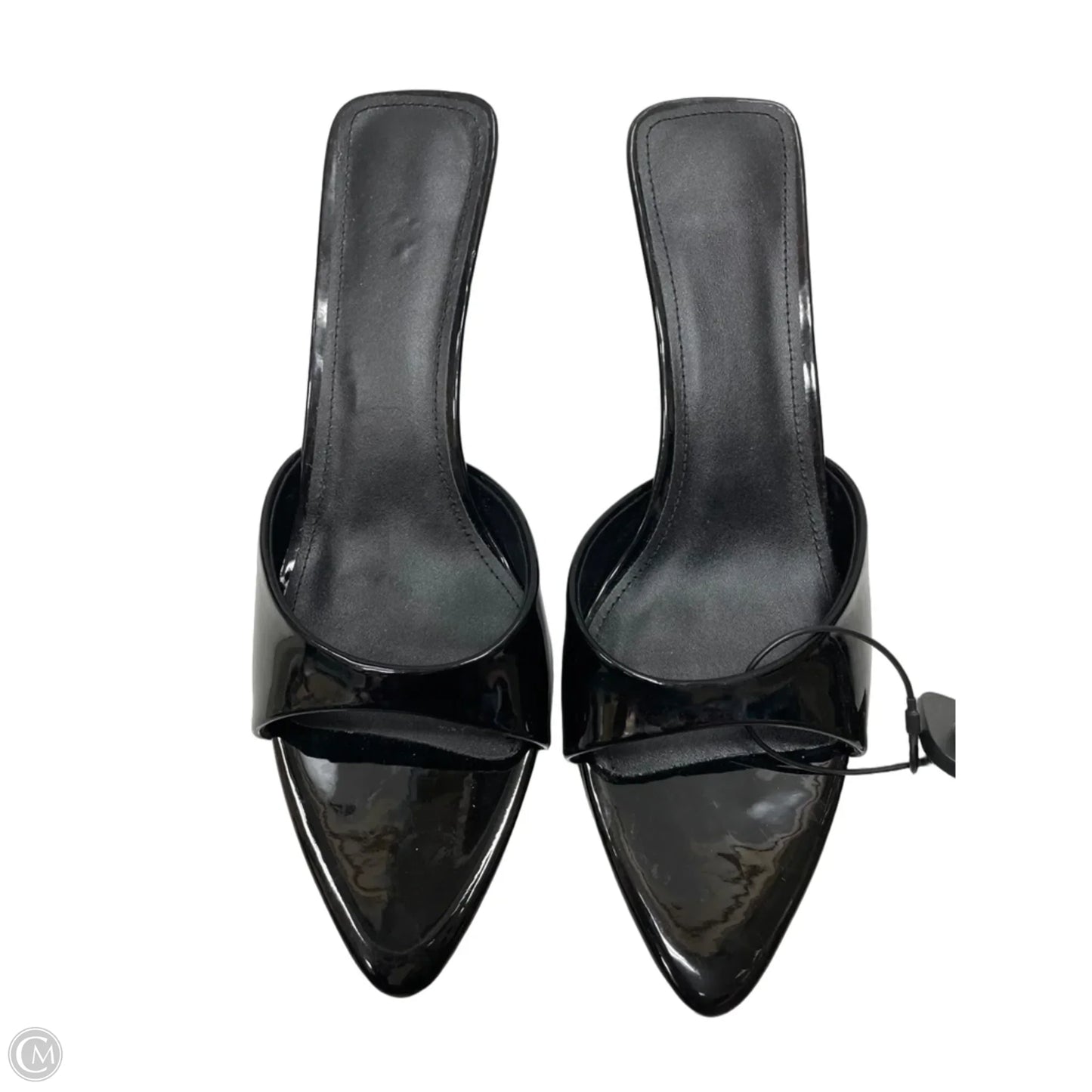 Sandals Heels Kitten By Clothes Mentor In Black, Size: 11