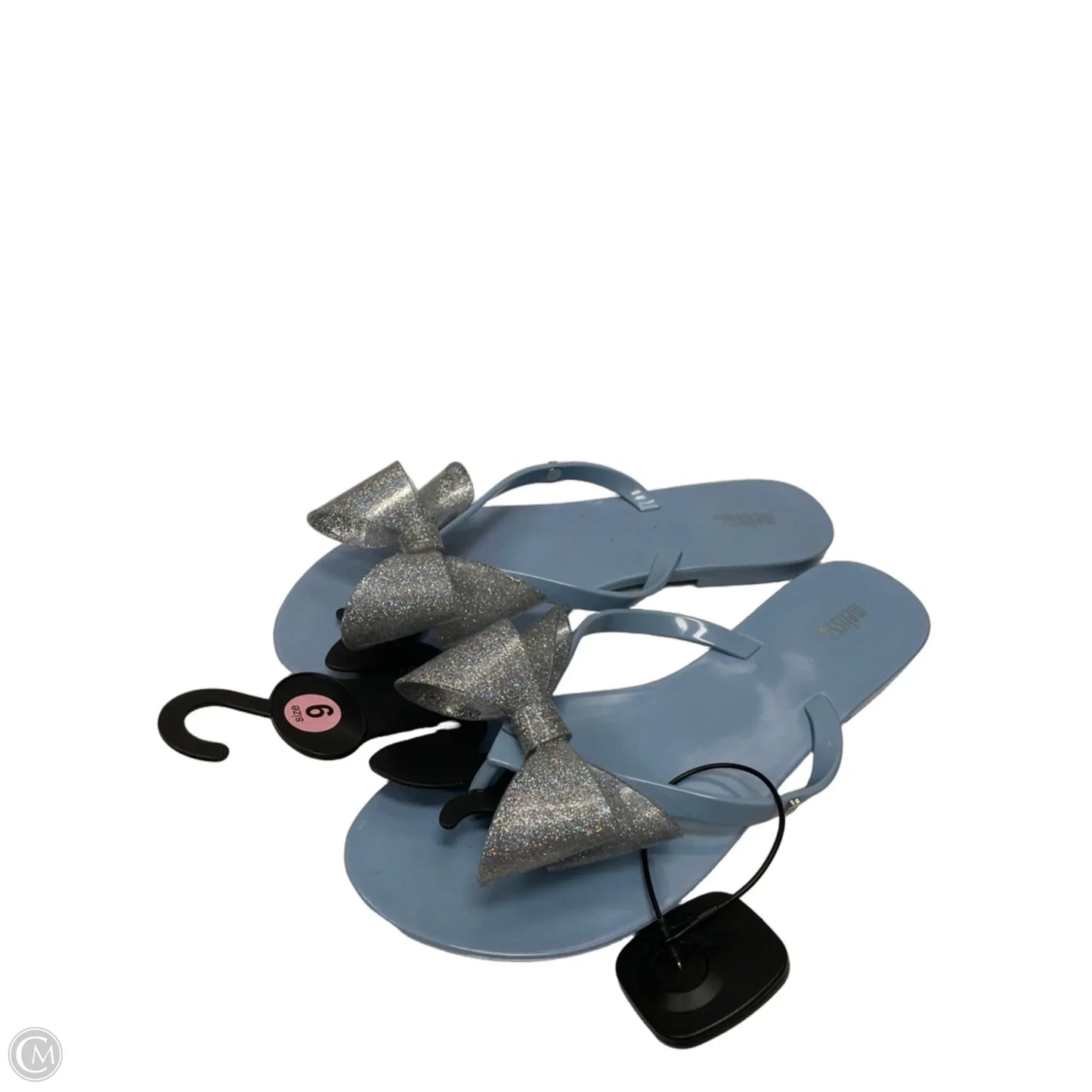 Sandals Flats By Clothes Mentor In Blue, Size: 9