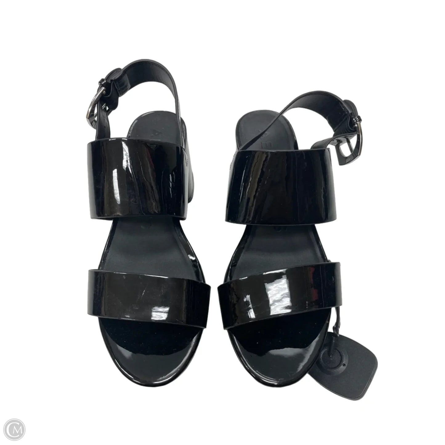 Sandals Heels Block By Aerosoles In Black, Size: 7.5