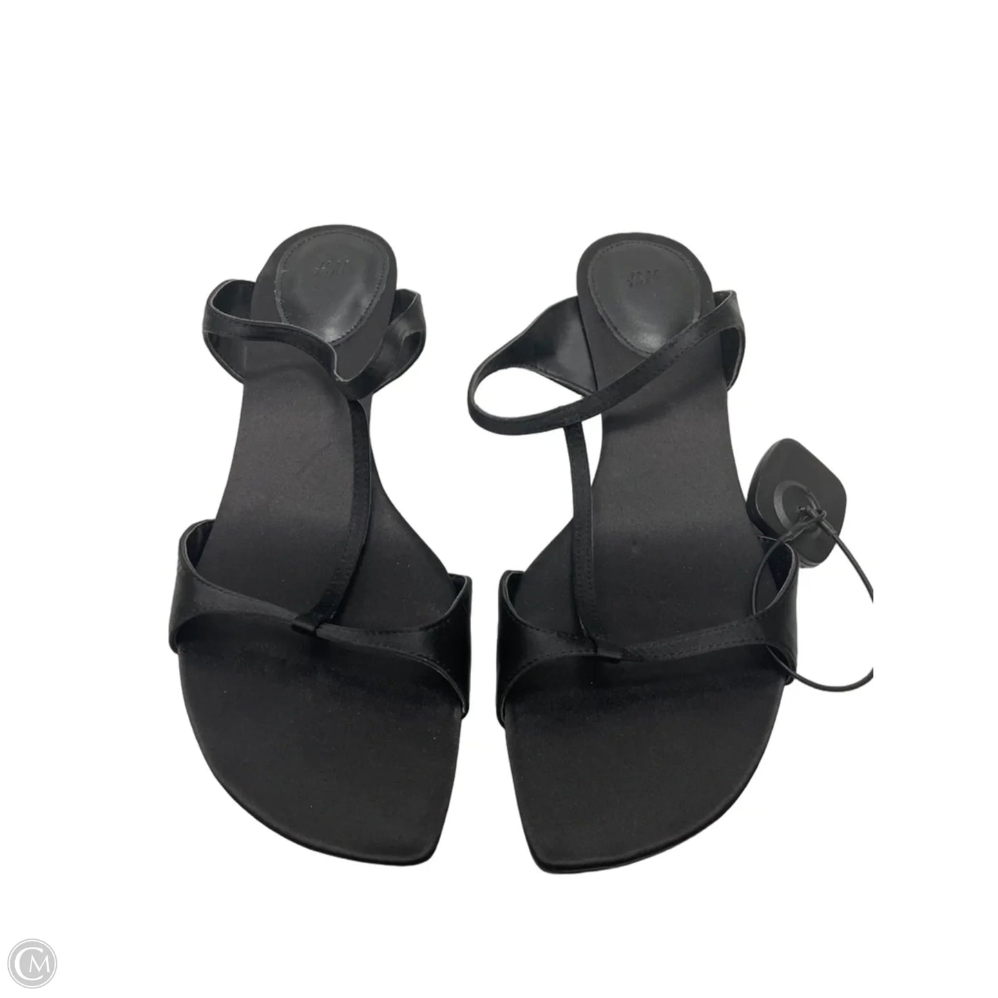 Sandals Heels Kitten By H&m In Black, Size: 8