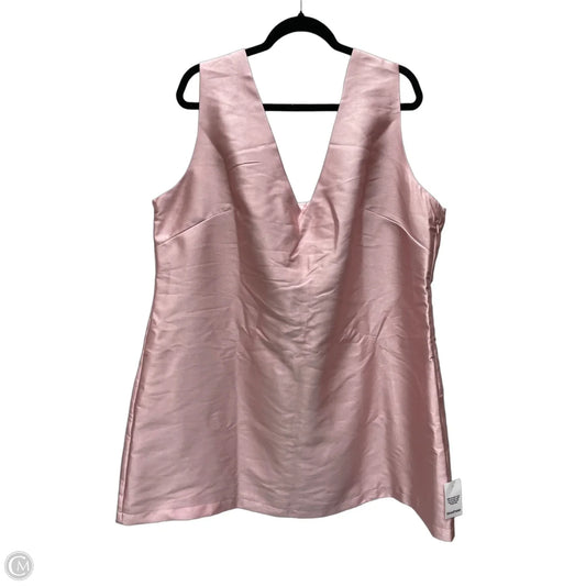 Dress Party Short By Boohoo Boutique In Pink, Size: 1x