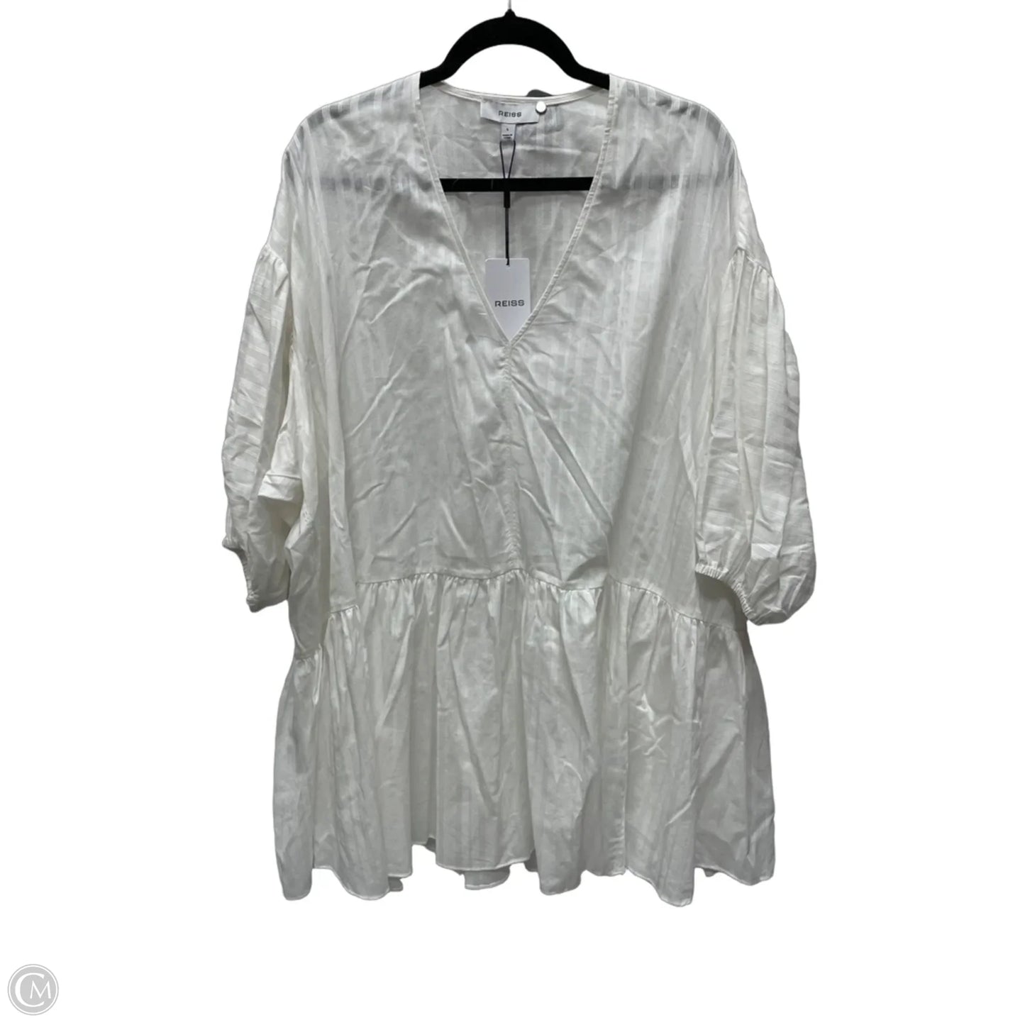 Tunic Short Sleeve By Reiss In Cream, Size: L