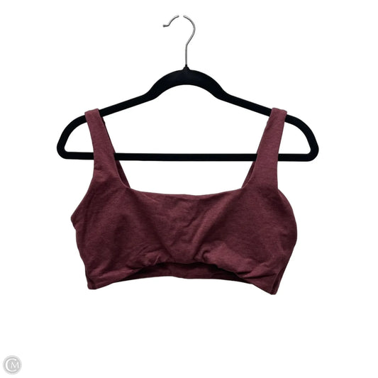 Athletic Bra By Lululemon In Maroon, Size: L