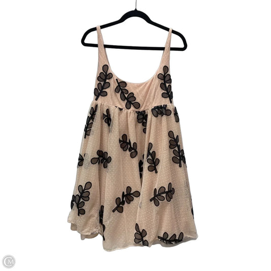 Dress Party Short By Anthropologie In Black & Tan, Size: M