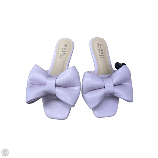 Sandals Flats By Journee In Purple, Size: 8