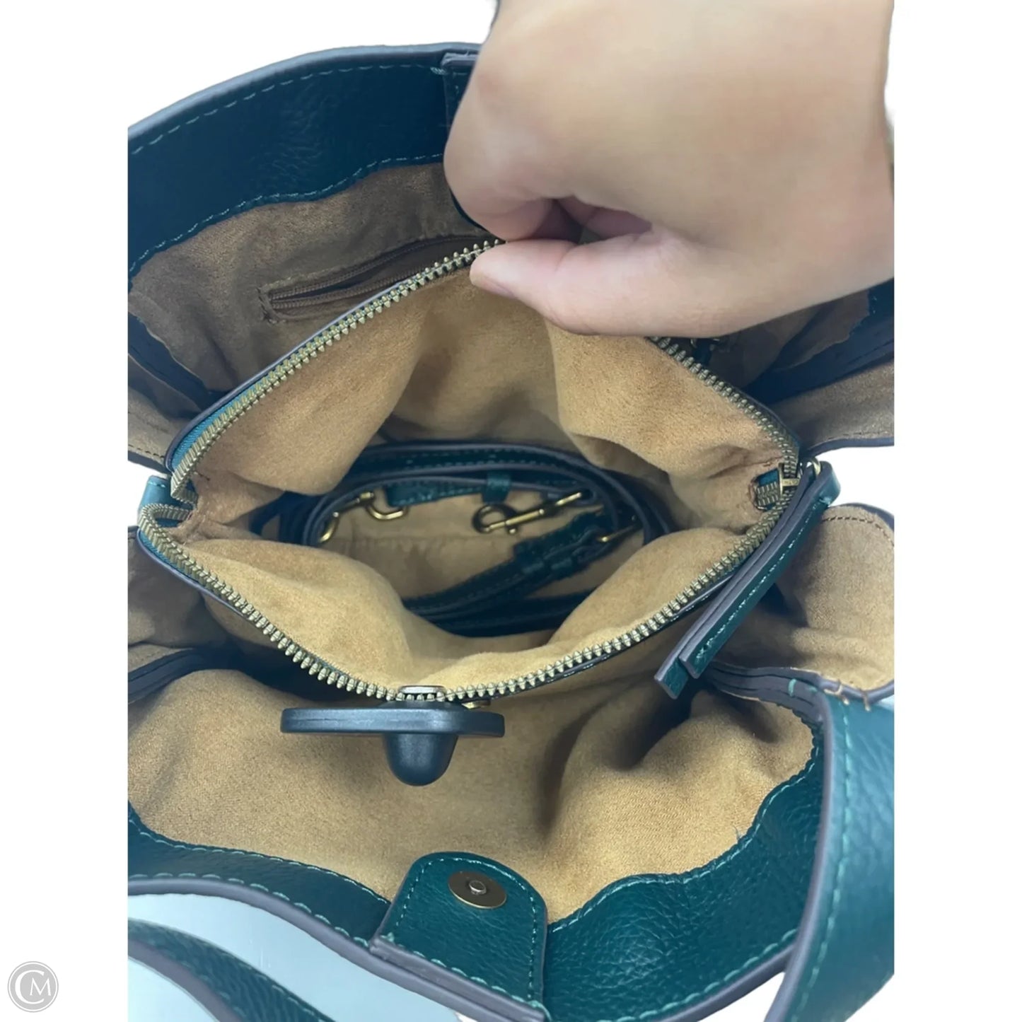 Crossbody Leather By Cmc, Size: Medium