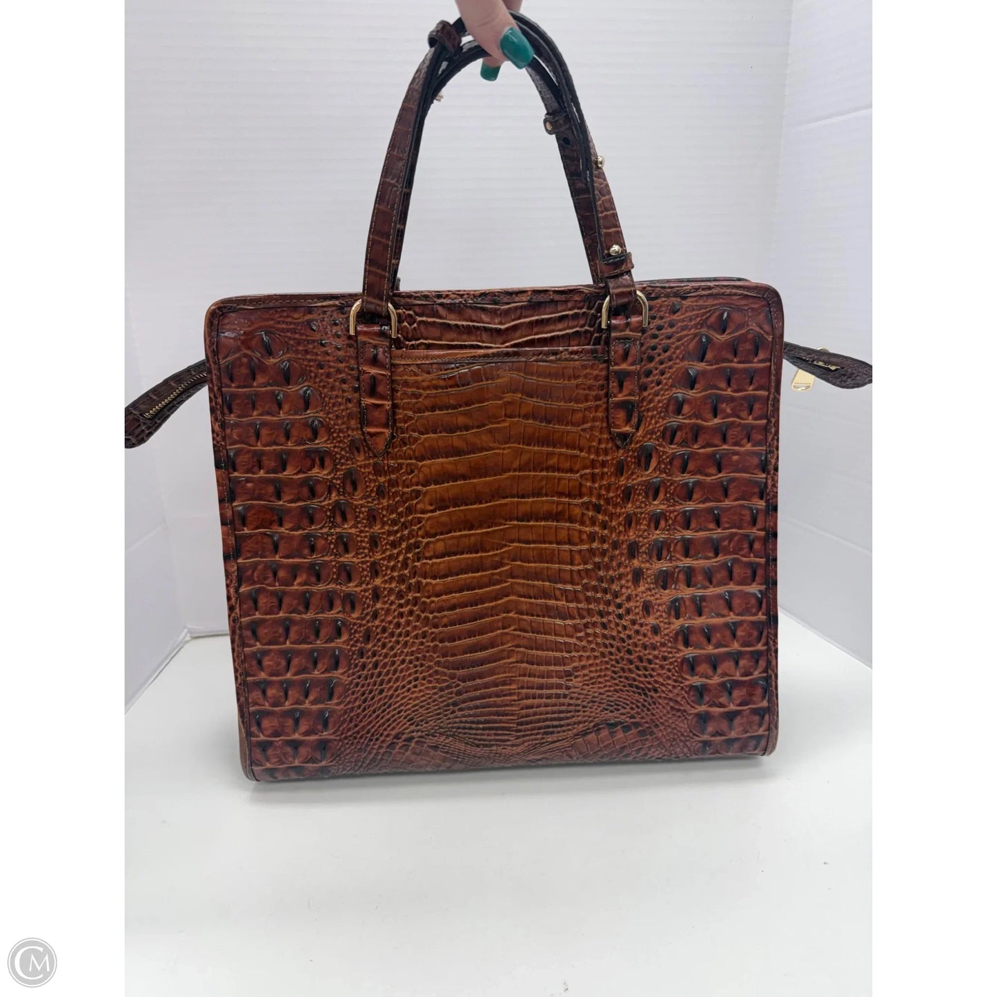 Tote Designer By Brahmin, Size: Large
