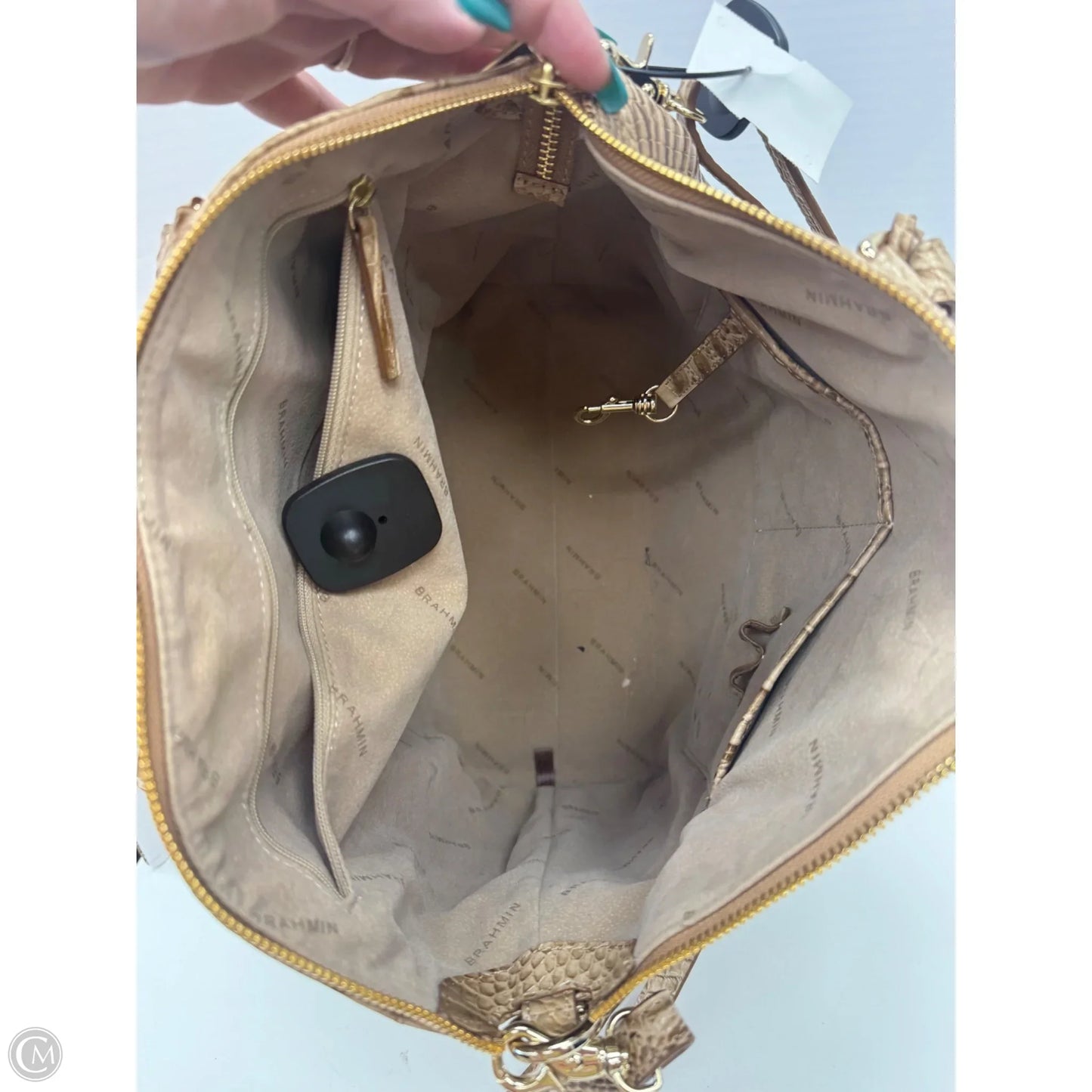 Handbag Designer By Brahmin, Size: Large