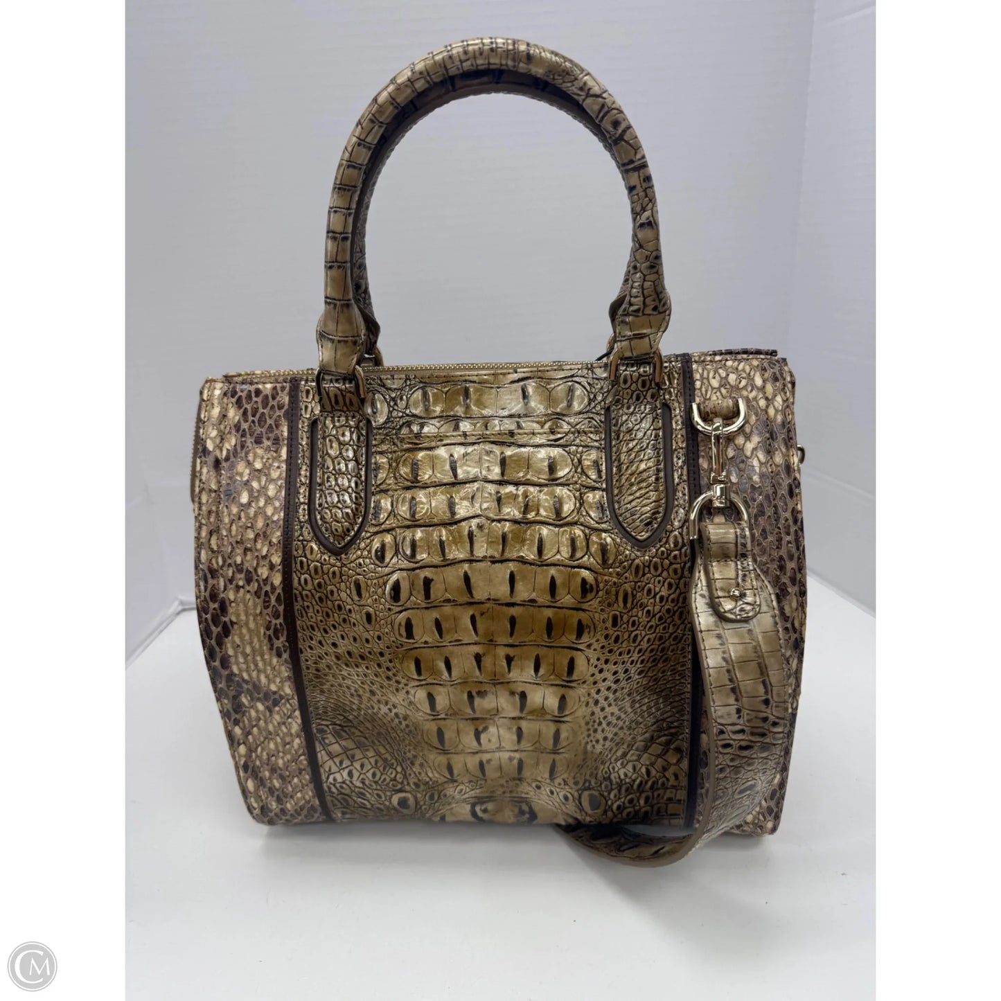 Handbag Designer By Brahmin, Size: Large
