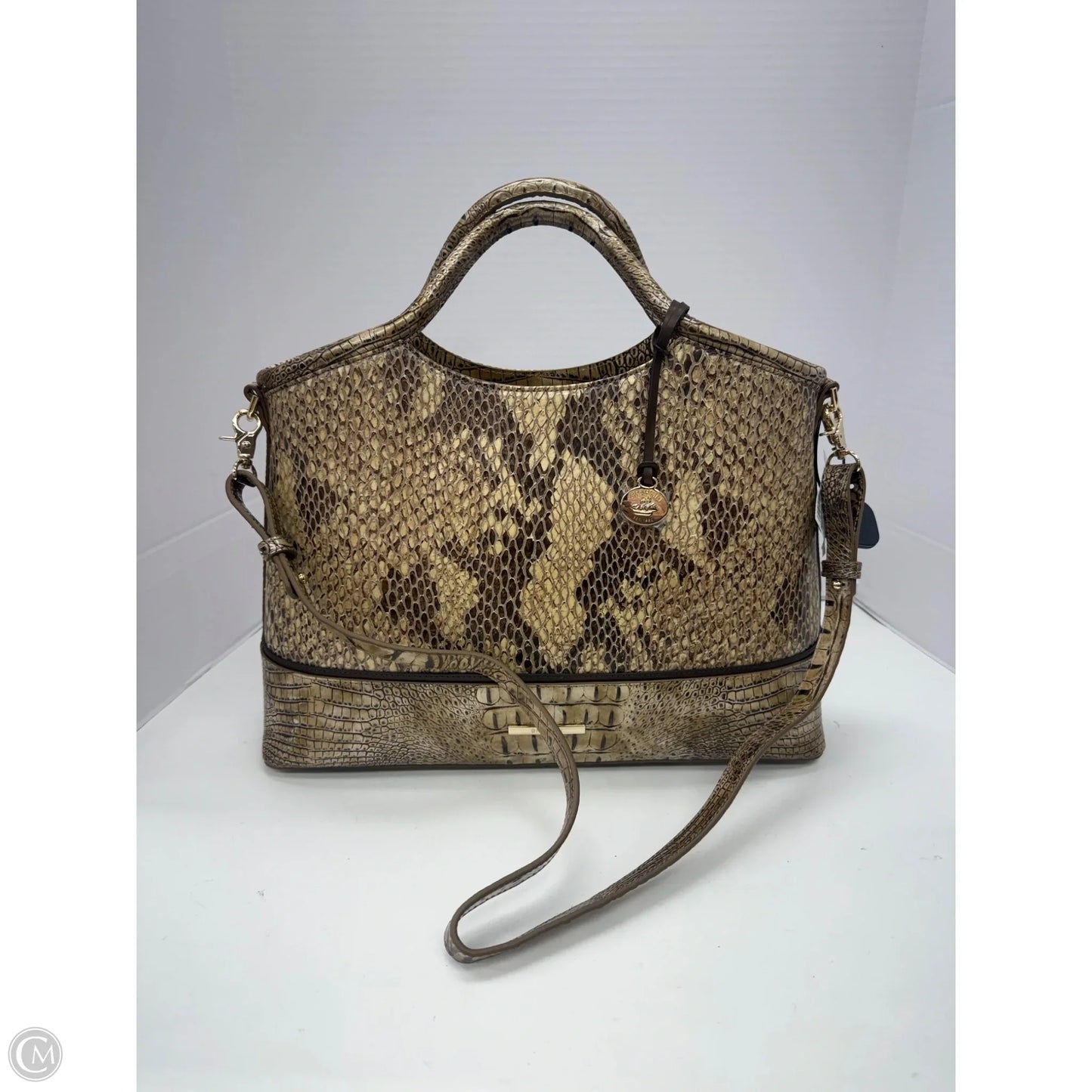Handbag Designer By Brahmin, Size: Large