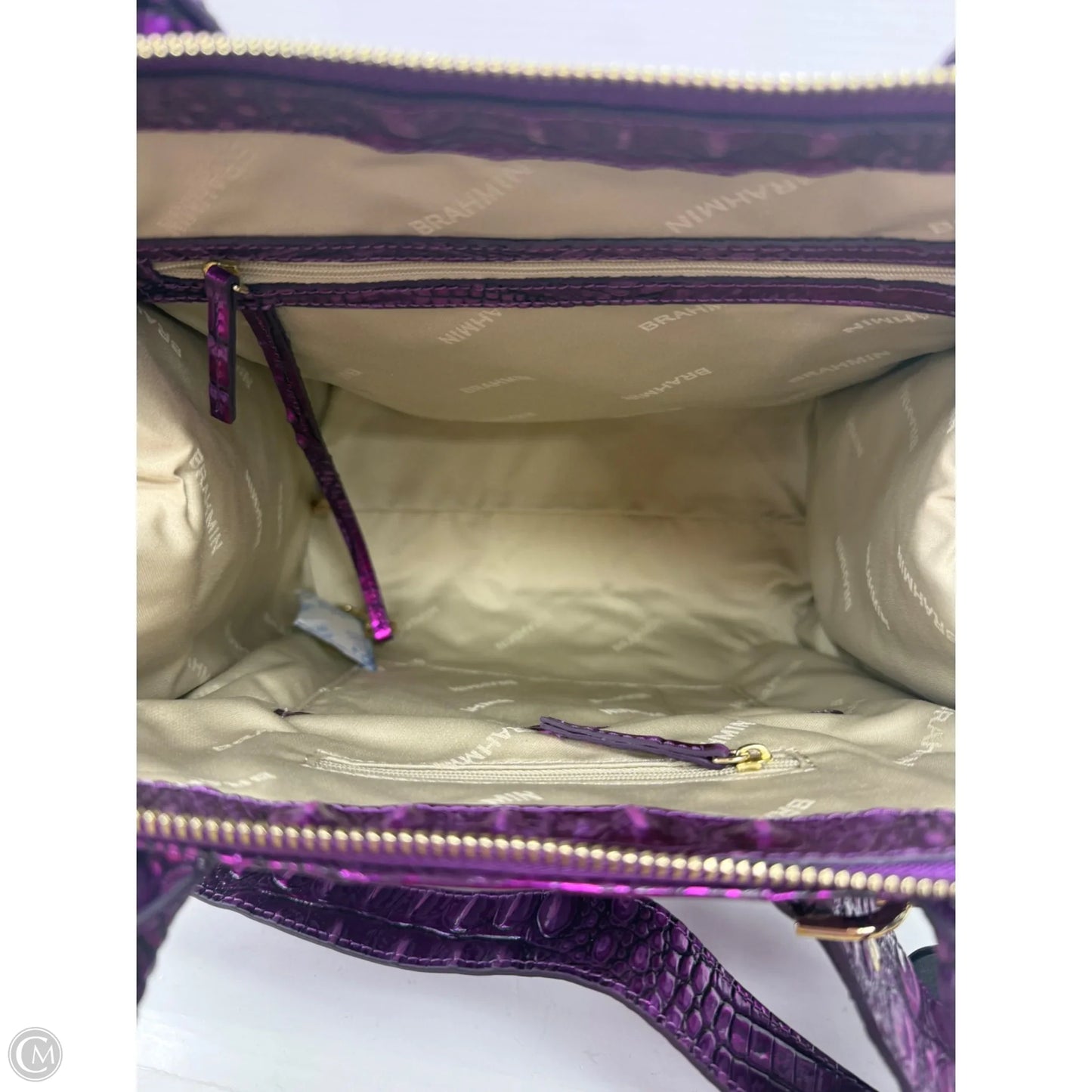 Handbag Designer By Brahmin, Size: Medium