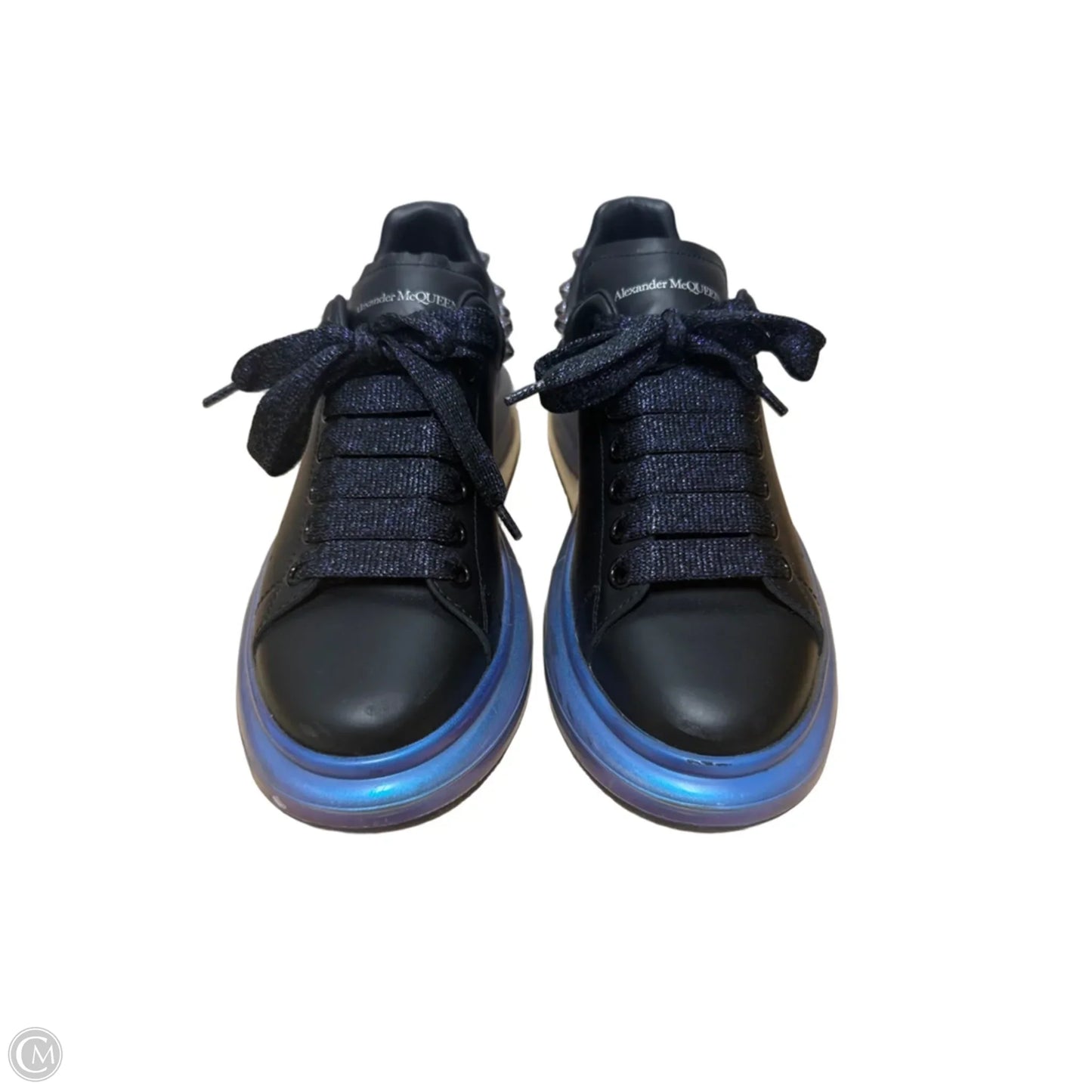 Shoes Luxury Designer By Alexander Mcqueen In Blue & Purple, Size: 8