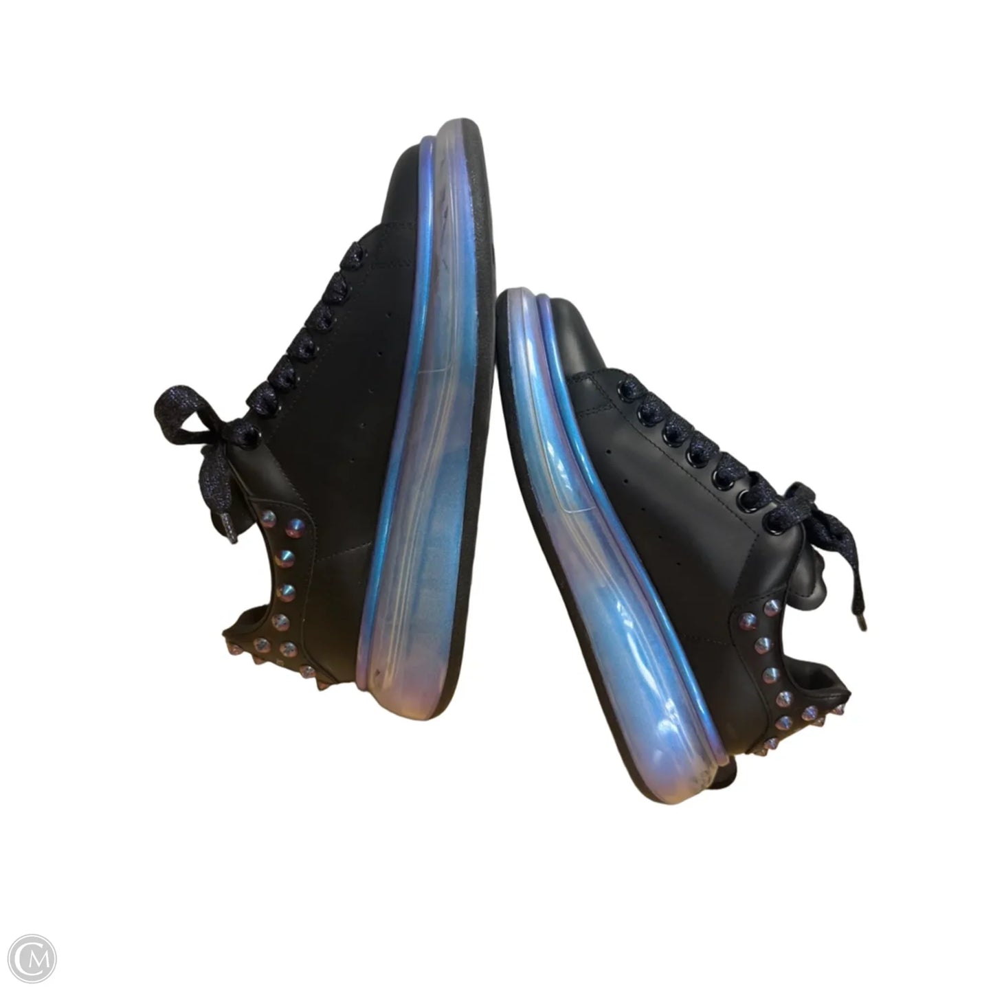 Shoes Luxury Designer By Alexander Mcqueen In Blue & Purple, Size: 8