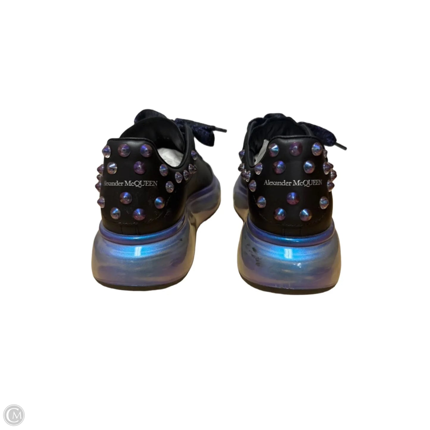 Shoes Luxury Designer By Alexander Mcqueen In Blue & Purple, Size: 8