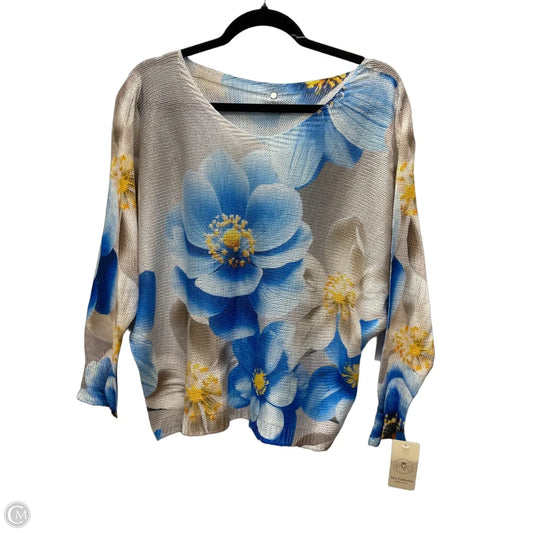 Sweater By Clothes Mentor In Floral Print, Size: Xl
