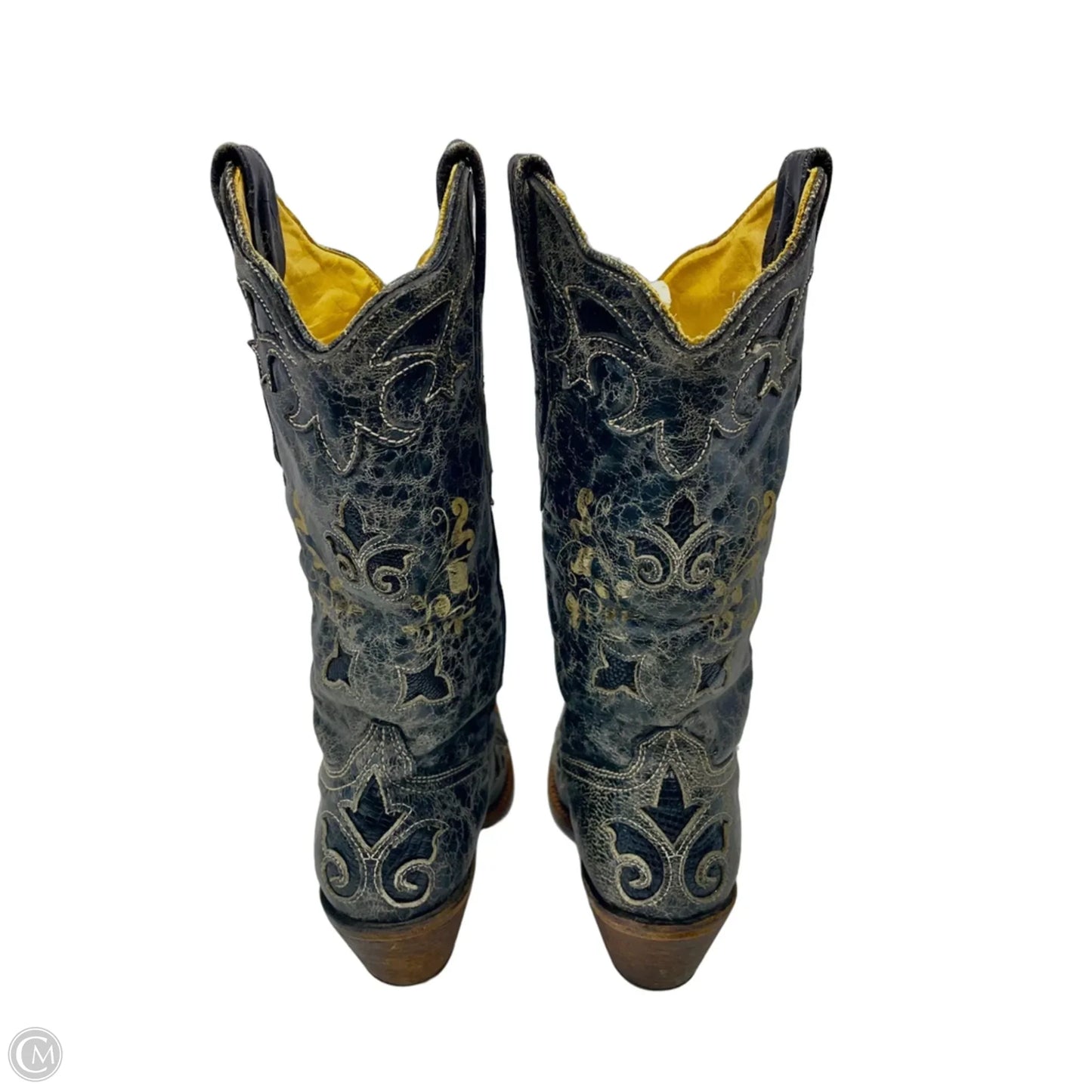 Boots Western By Corral In Cream & Grey, Size: 6.5