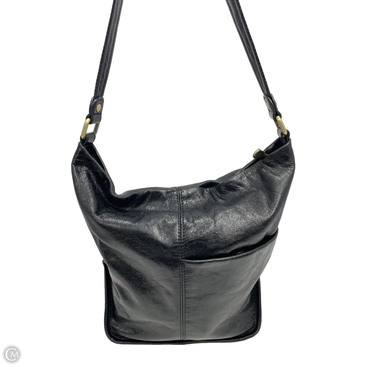 Handbag Leather By Hobo Intl, Size: Medium