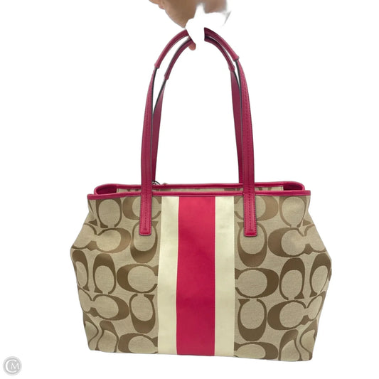 Handbag Designer By Coach, Size: Large