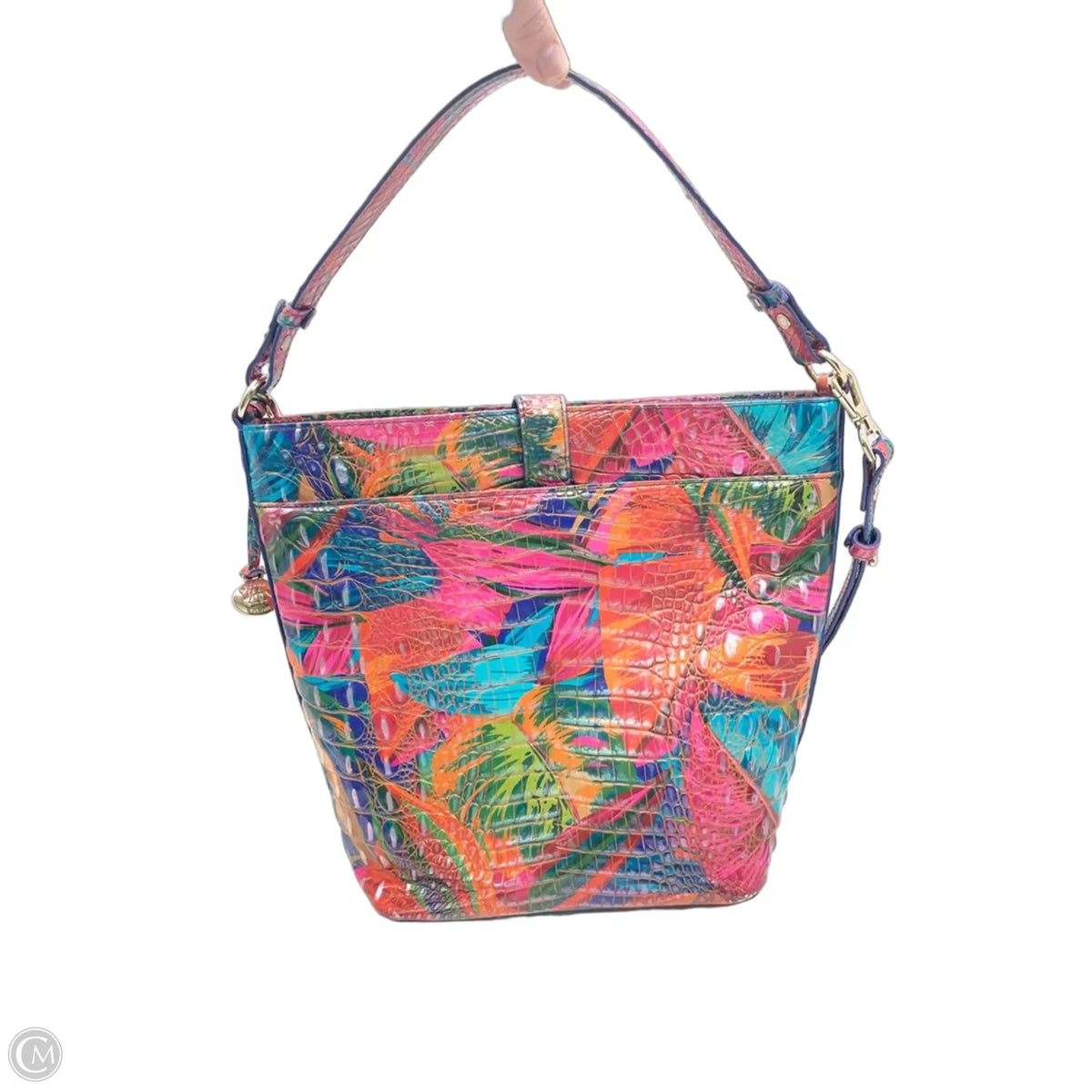 Handbag Designer By Brahmin, Size: Large