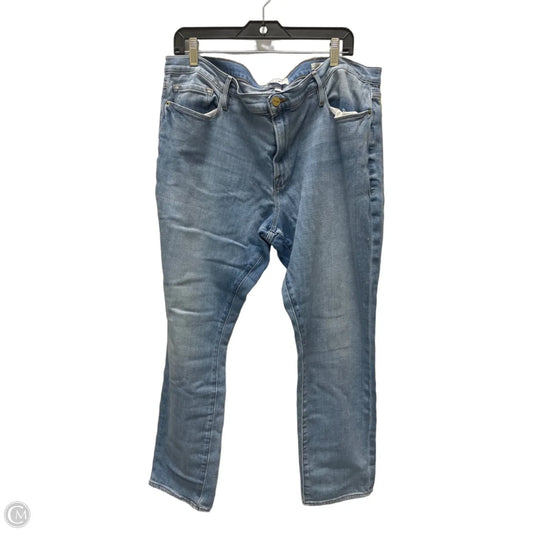 Jeans Skinny By Frame In Blue Denim, Size: 18