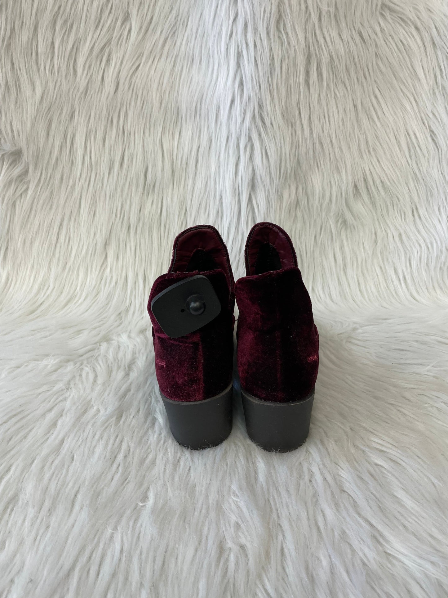 Burgundy Boots Ankle Heels Clothes Mentor, Size 6