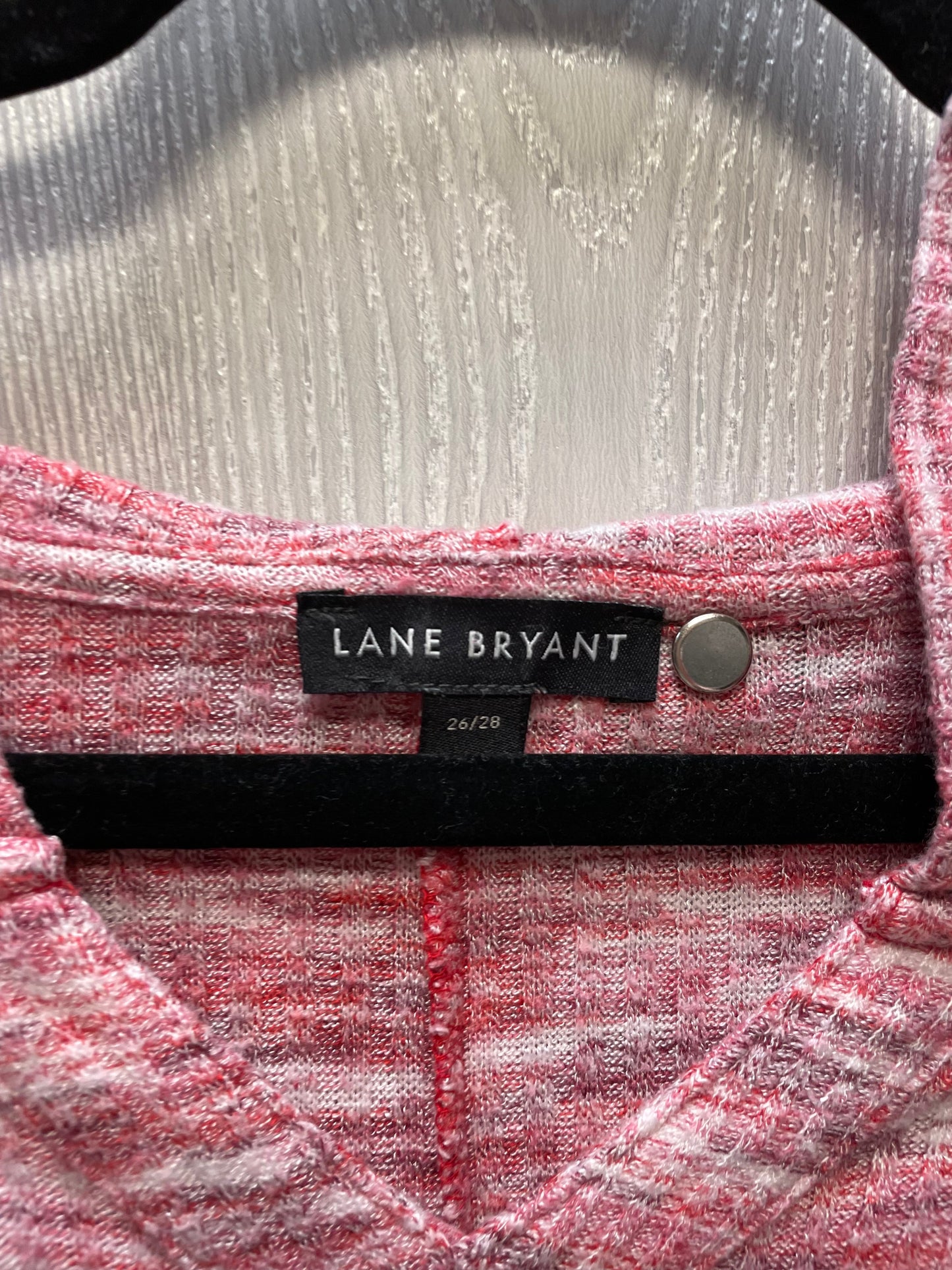 Top Long Sleeve By Lane Bryant In White Red, Size: 3x