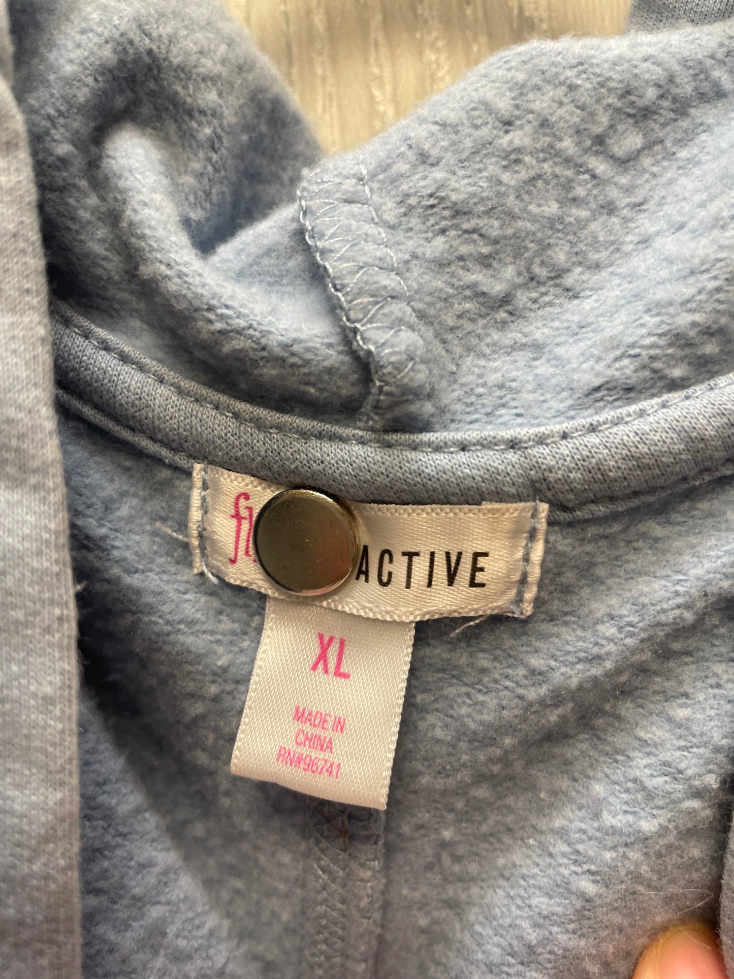 Sweatshirt Hoodie By Cme In Light Blue, Size: Xl