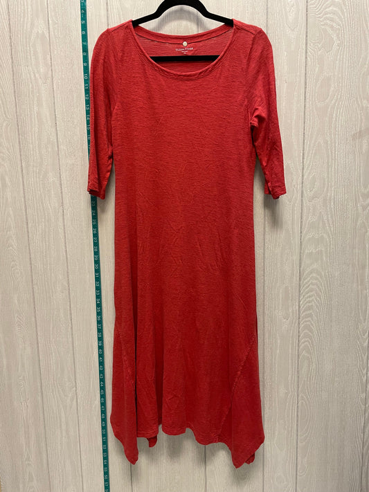 Red Dress Casual Maxi Eileen Fisher, Size Xs
