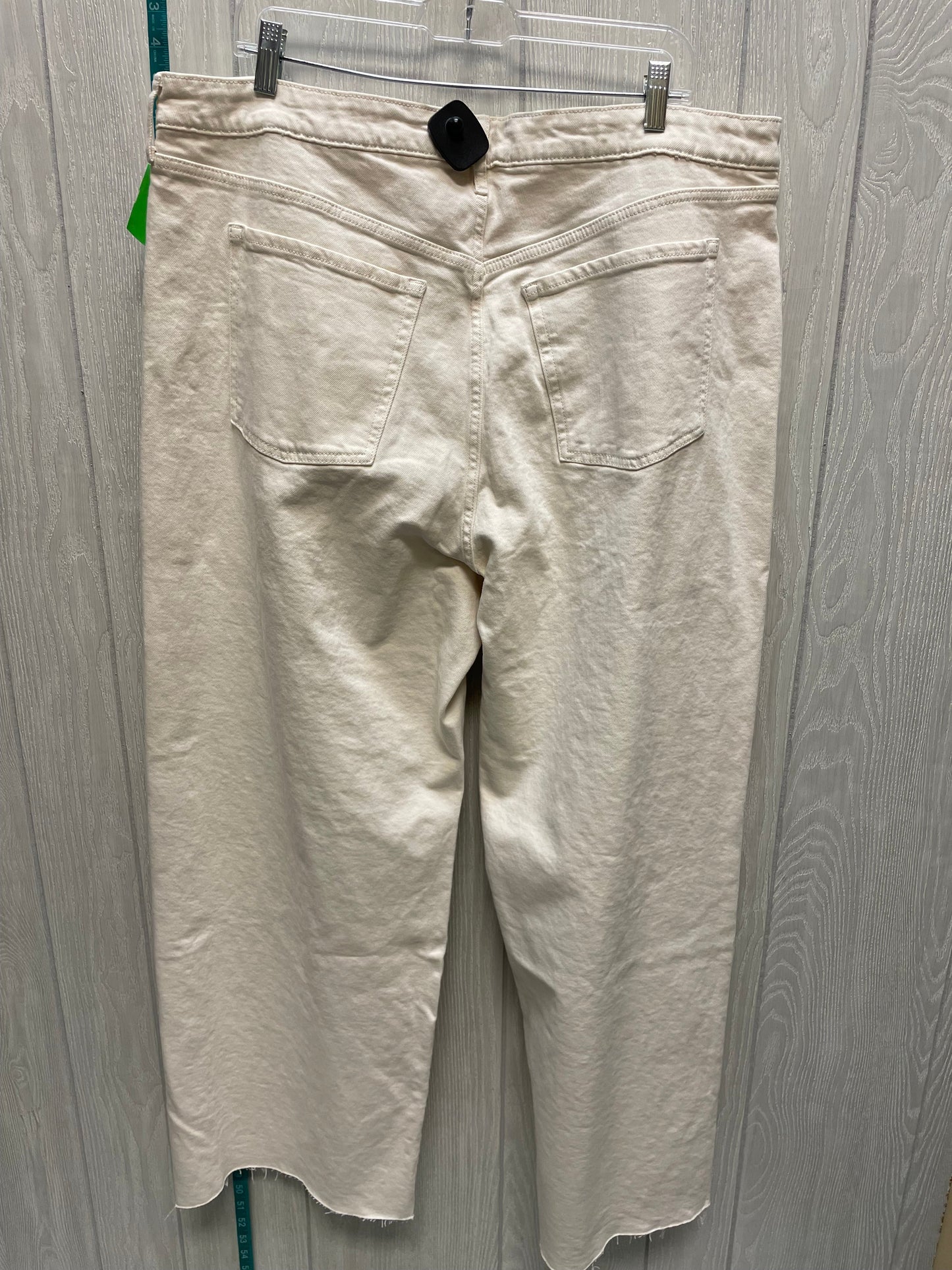 Cream Jeans Wide Leg Old Navy, Size 20