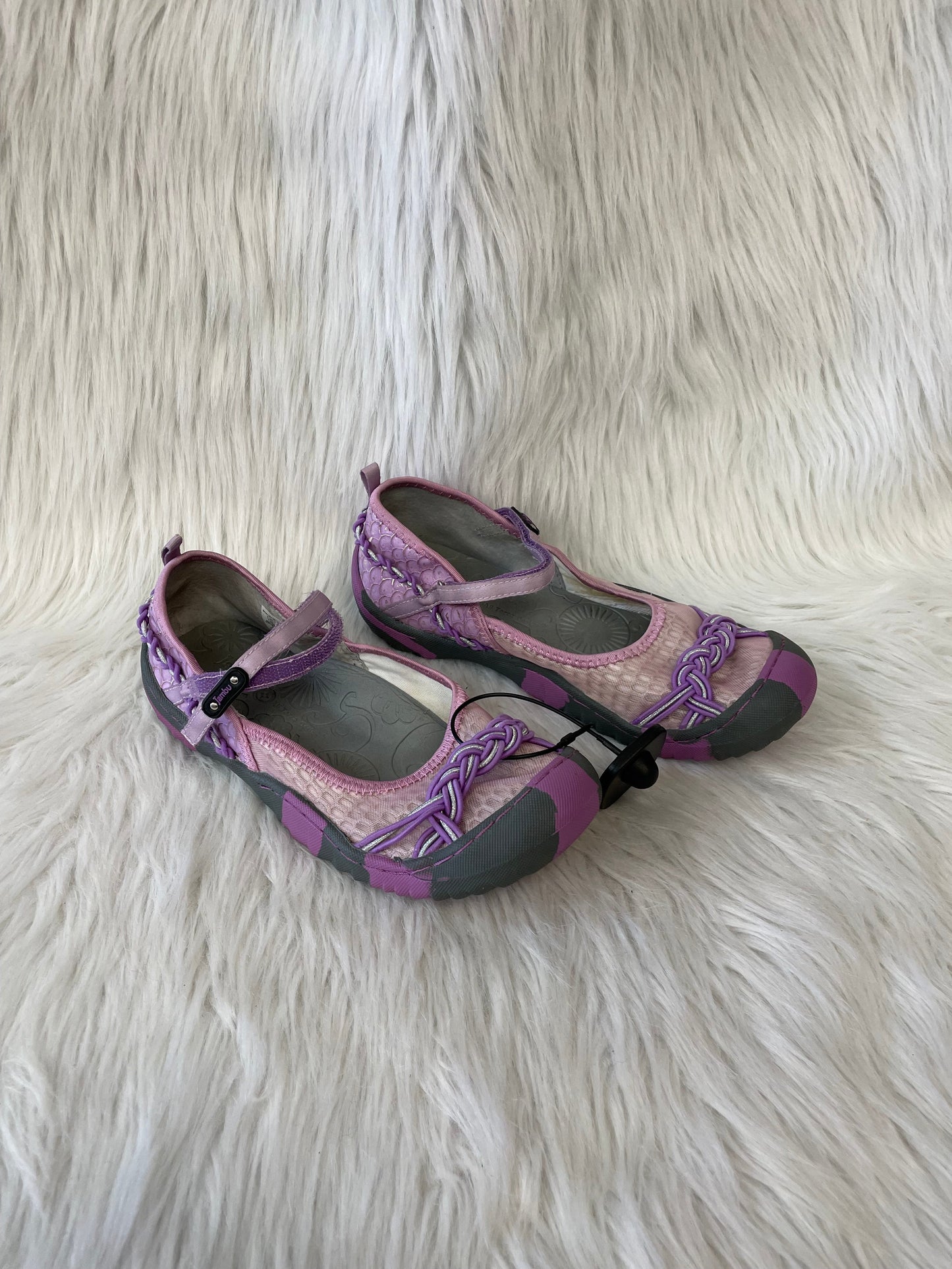 Grey & Pink Shoes Flats Jambu, Size 6