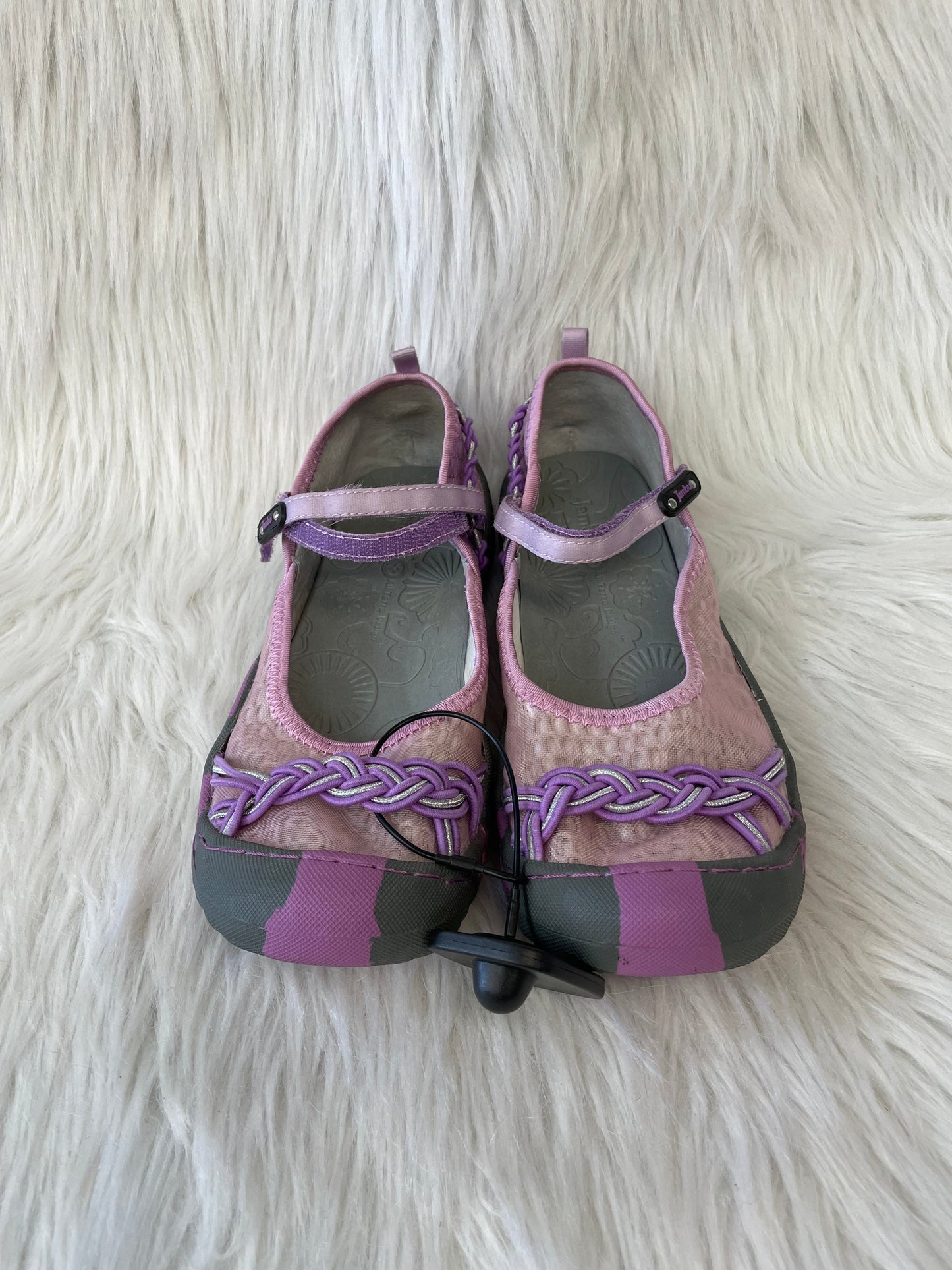 Grey & Pink Shoes Flats Jambu, Size 6