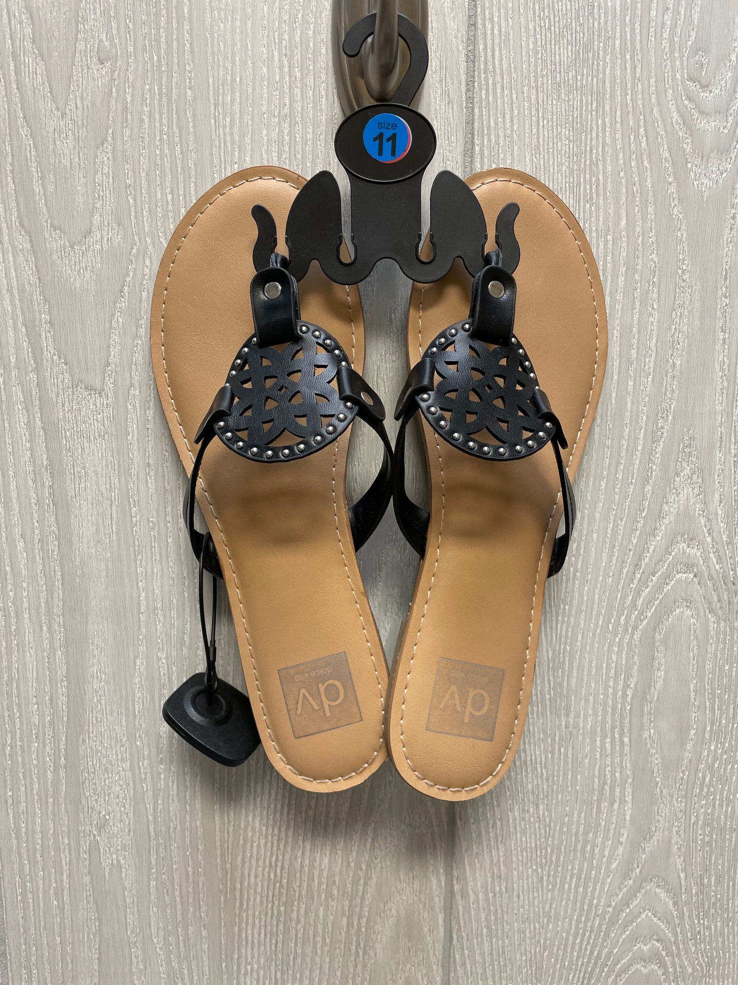 Black & Tan Sandals Flats Dolce Vita, Size 11
