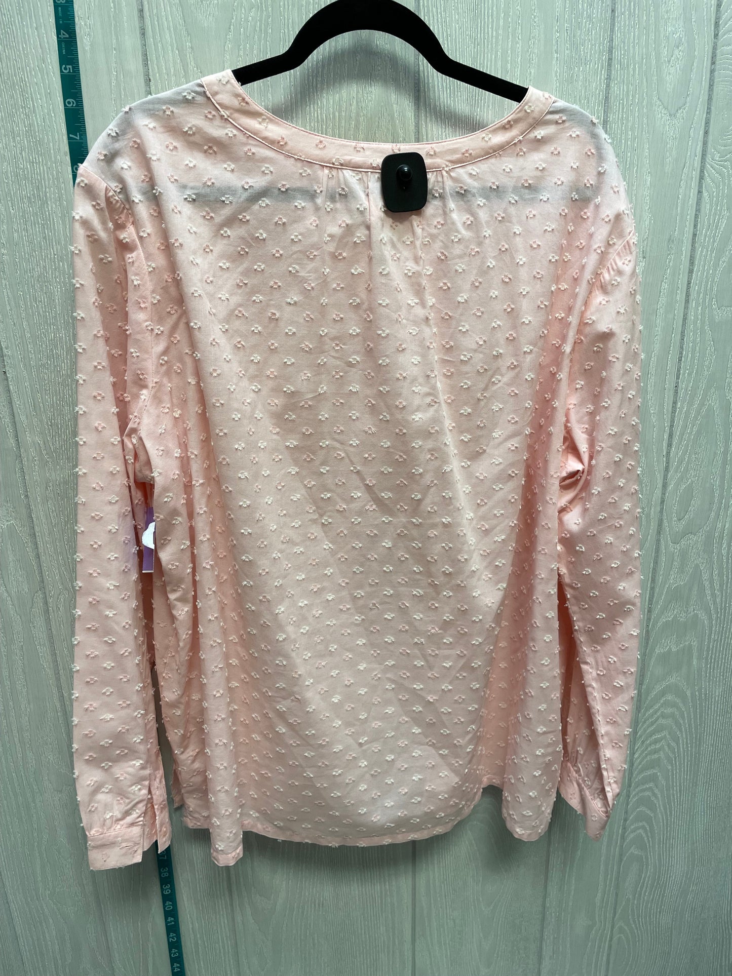 Peach Top Long Sleeve Time And Tru, Size Xl