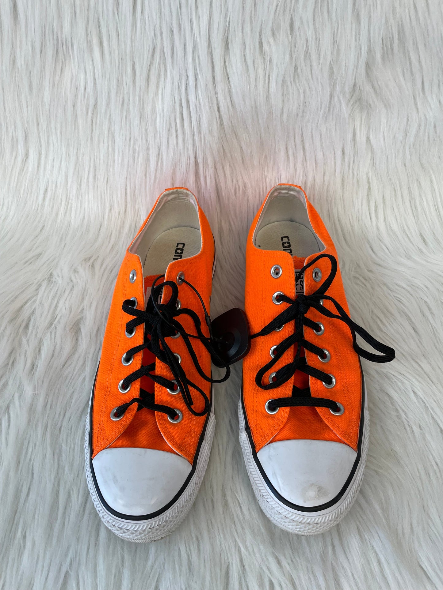 Black & Orange Shoes Sneakers Converse, Size 10