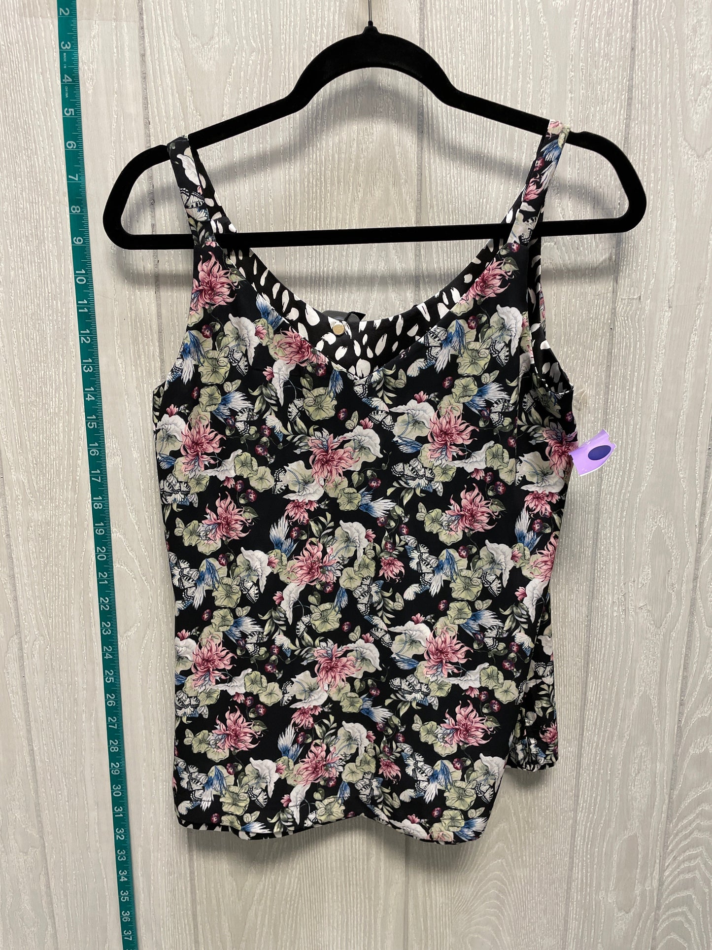 Floral Print Blouse Sleeveless White House Black Market, Size Xs