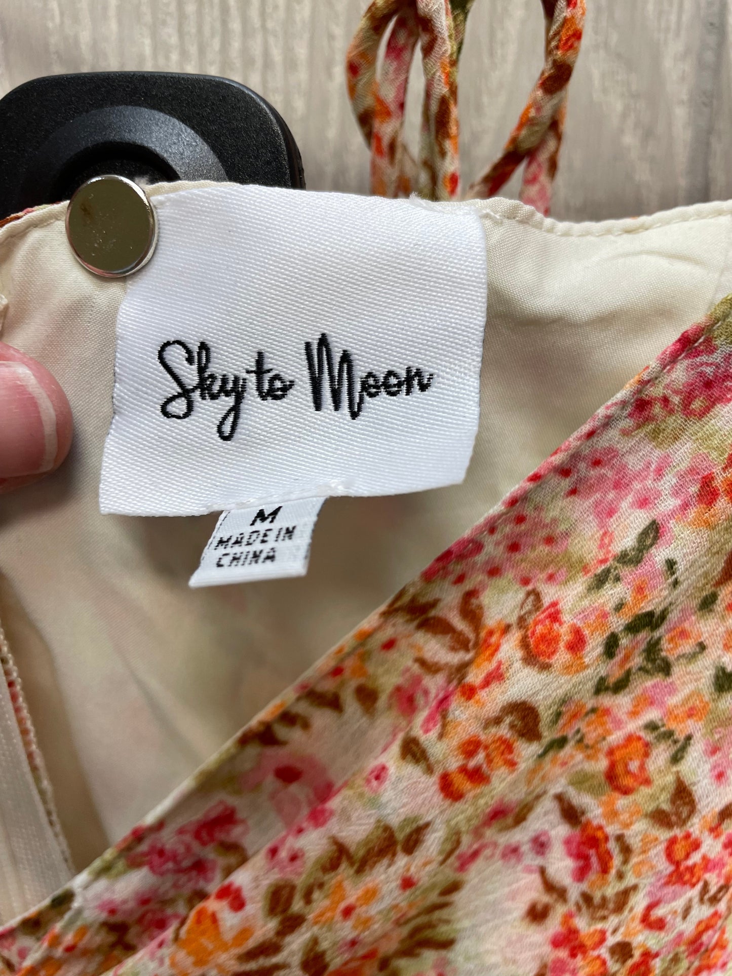 Floral Print Romper Sky to Moon, Size M