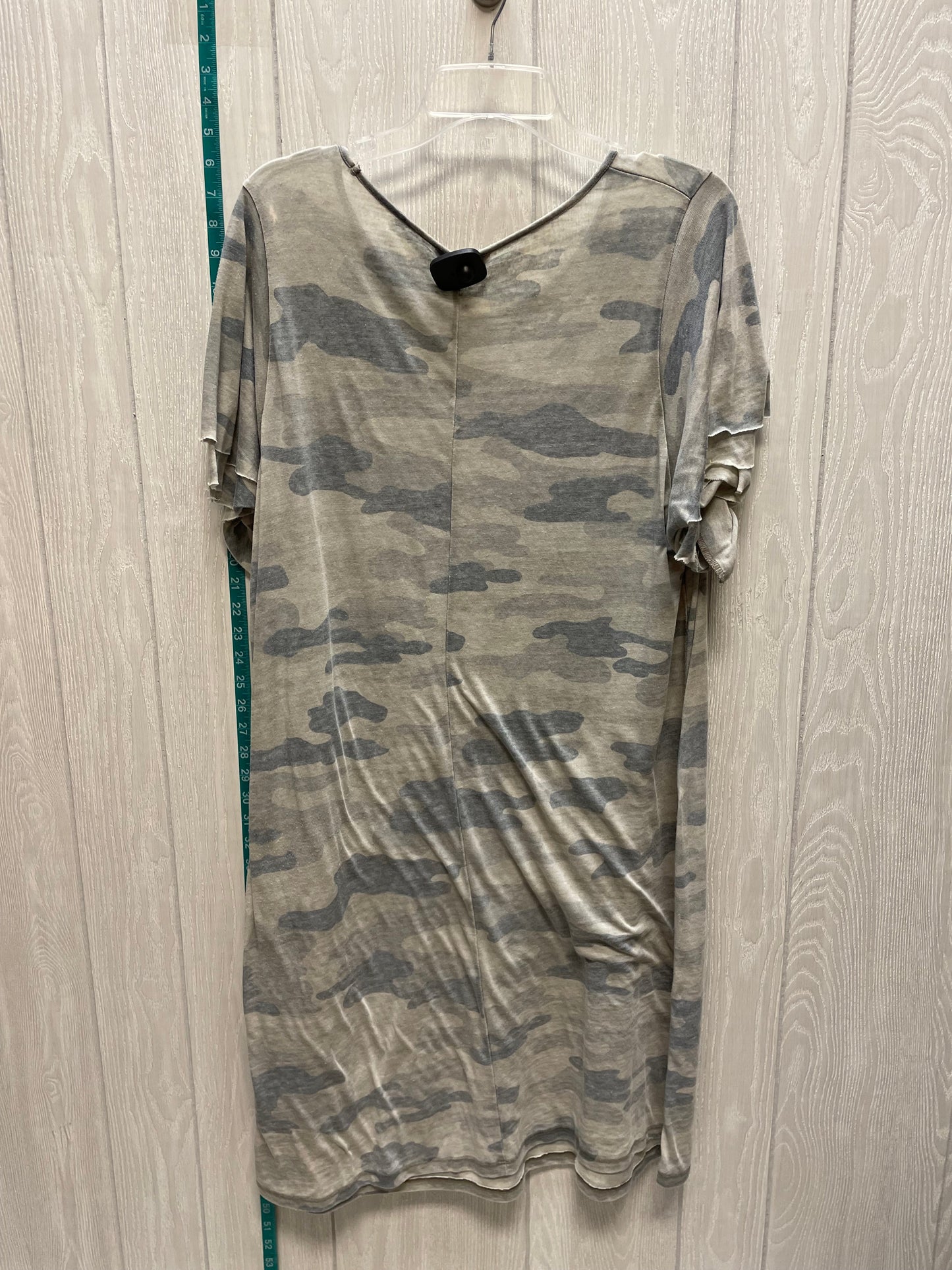 Camouflage Print Dress Casual Midi Lucky Brand, Size 1x