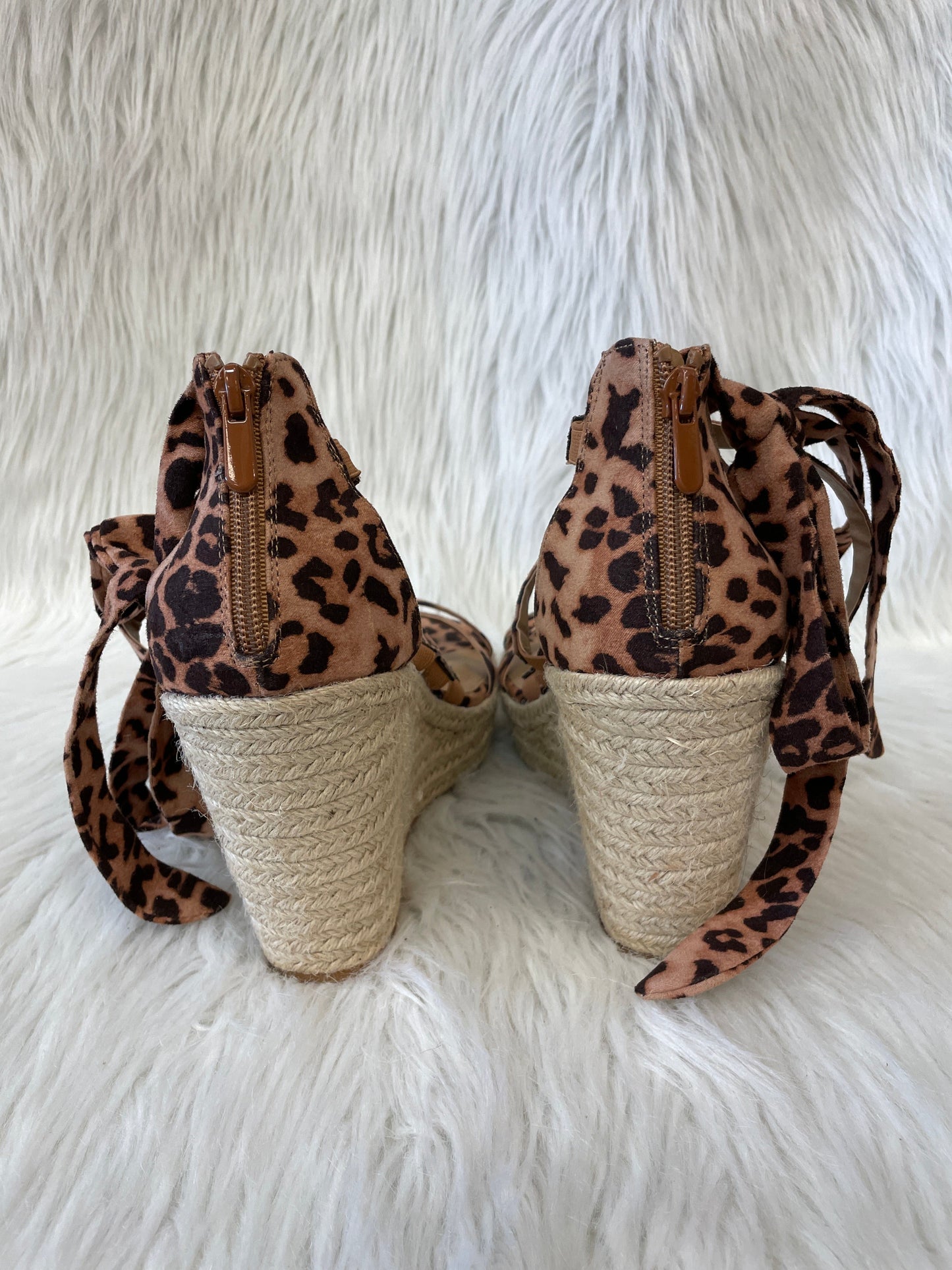Animal Print Sandals Heels Wedge Torrid, Size 10