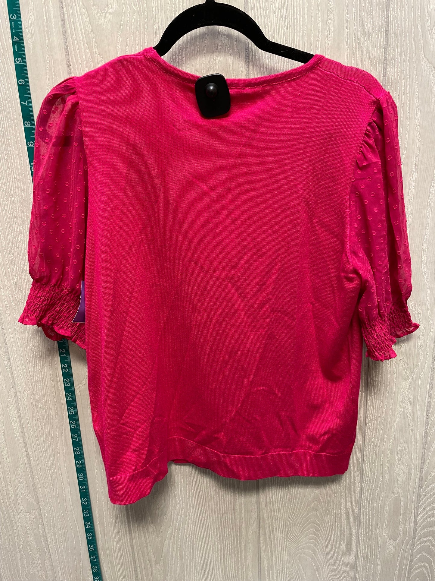 Pink Top Short Sleeve Adrianna Papell, Size L