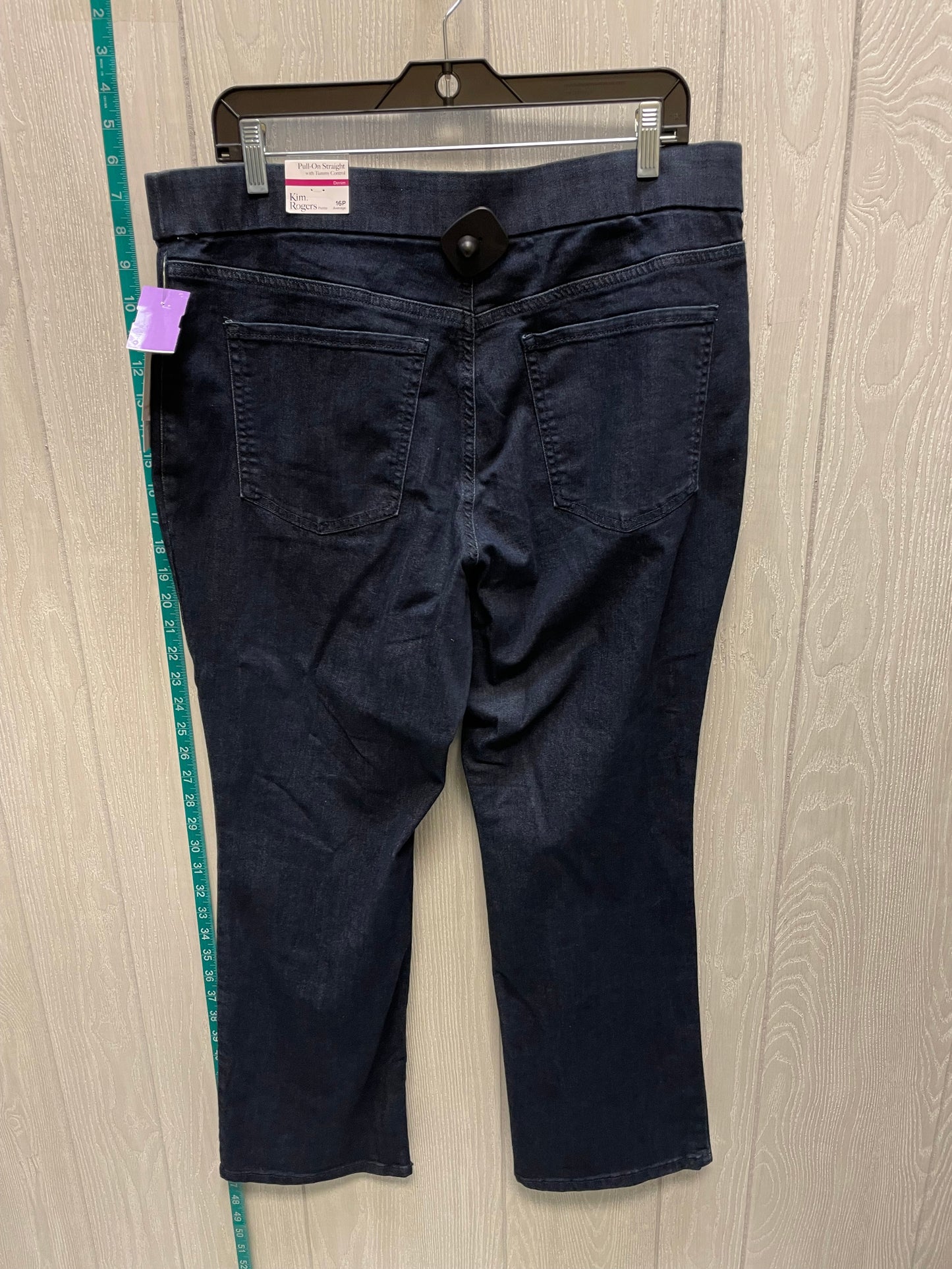 Blue Denim Jeans Jeggings Kim Rogers, Size 16