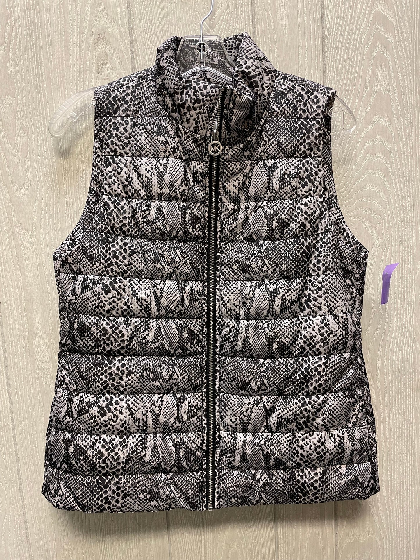 Vest Puffer & Quilted By Michael By Michael Kors In Snakeskin Print, Size: S